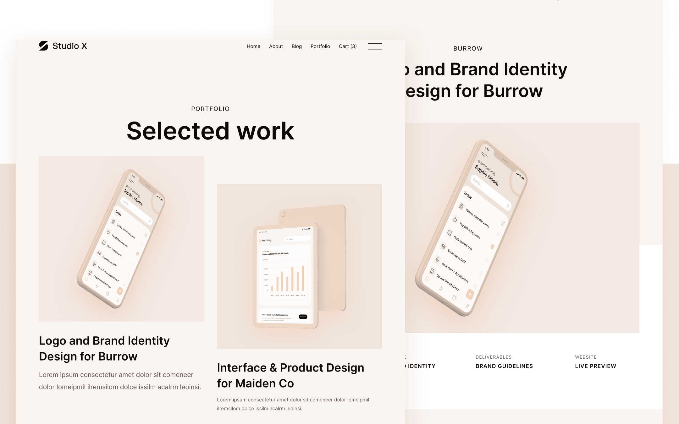 Studio X Template para Webflow