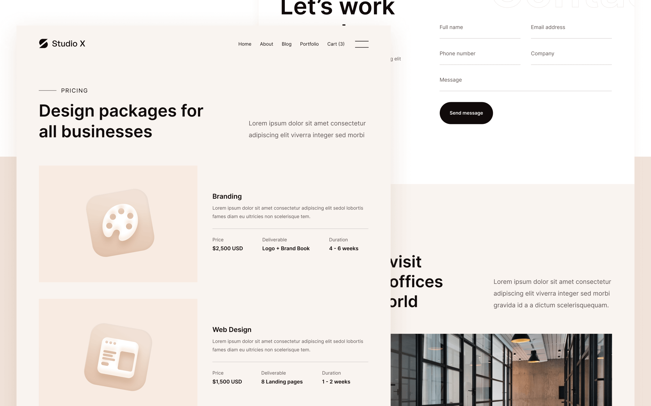 Studio X Template para Webflow
