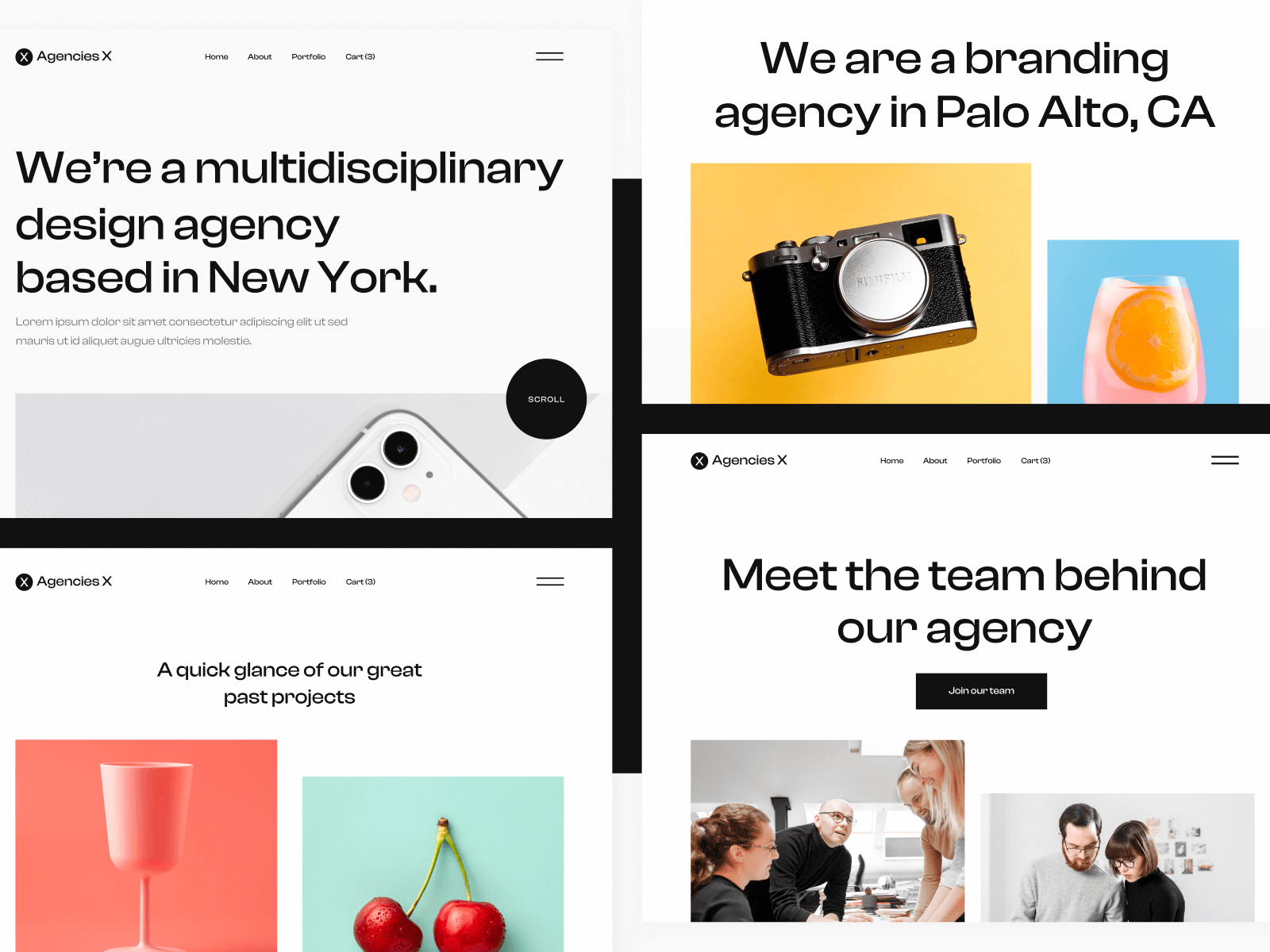Template de Agencia de Diseño para Webflow