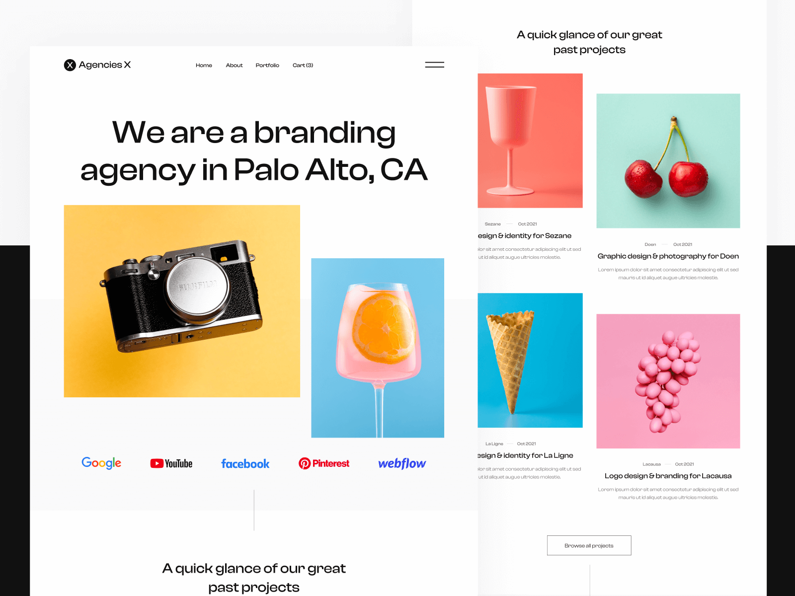Plantilla de Agencia de Diseño para Webflow