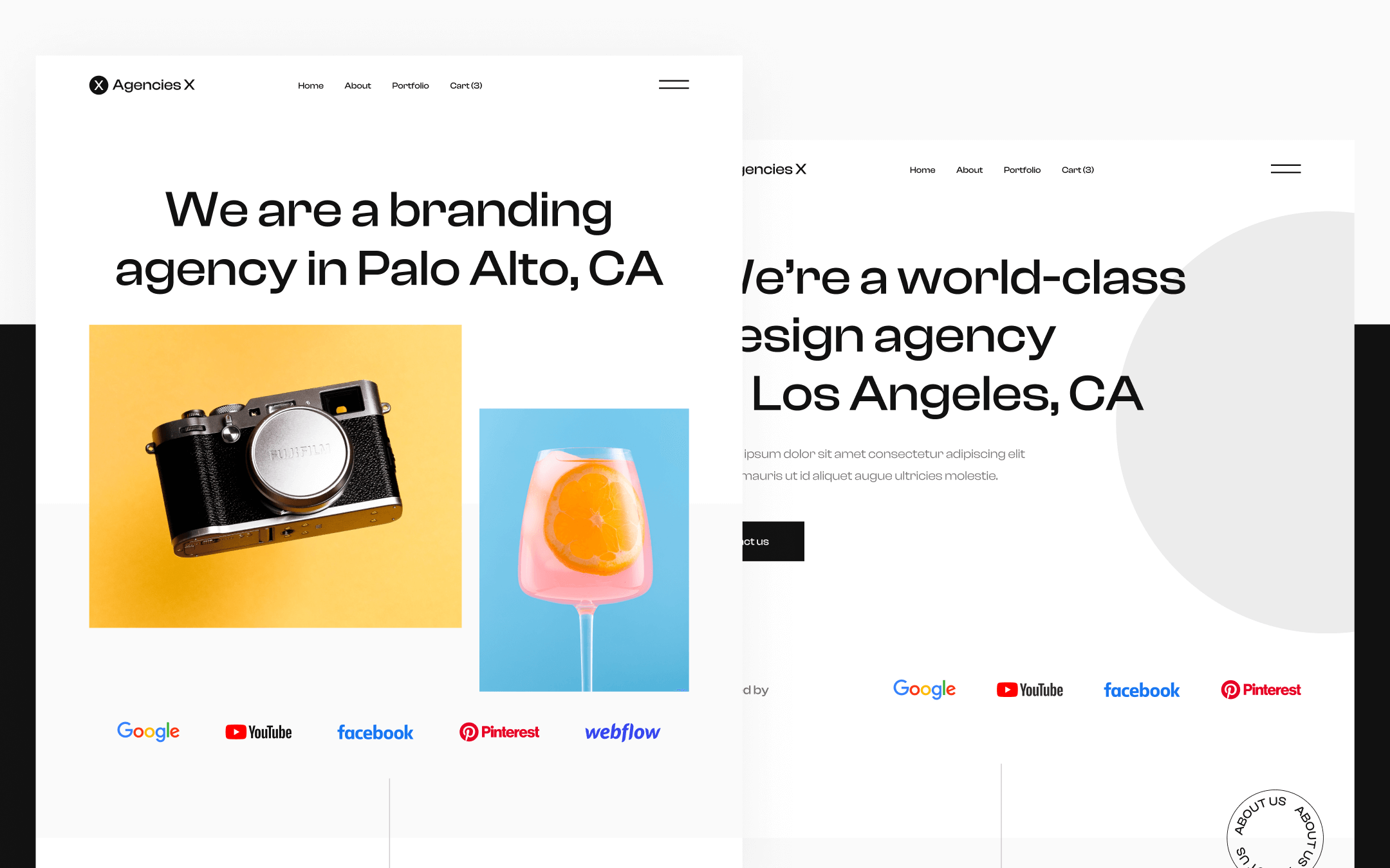 Plantilla de Agencia Creativa para Webflow