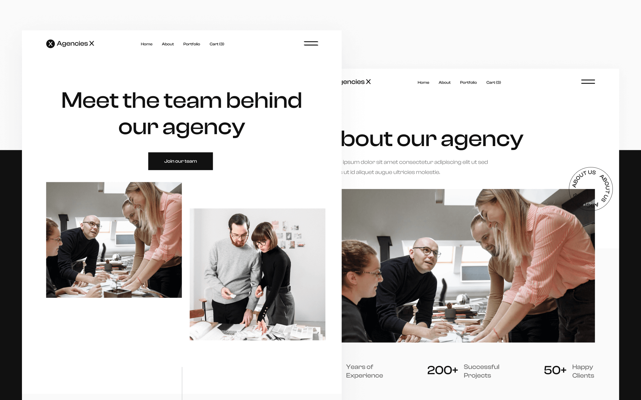 Agencies X Template para Webflow