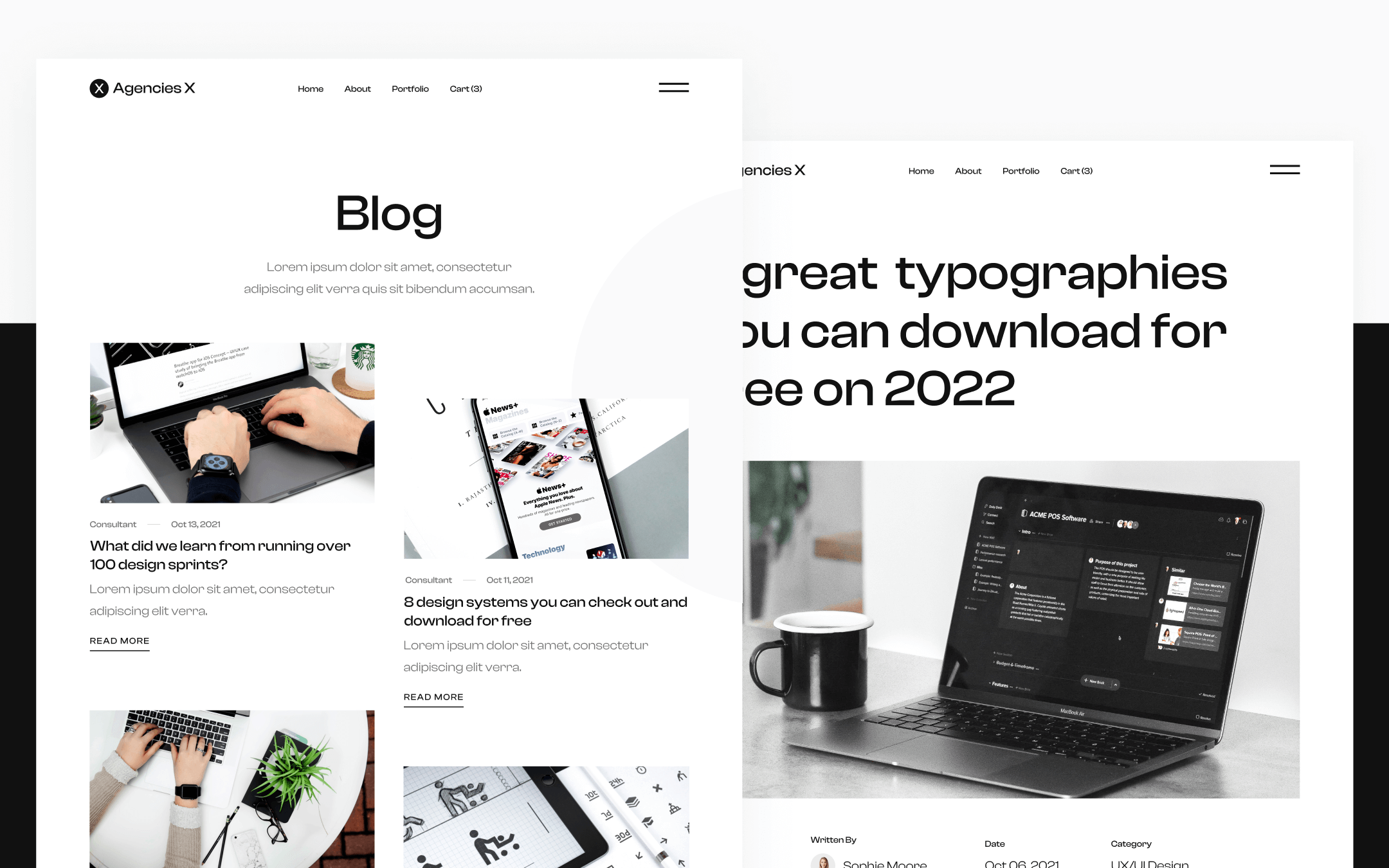 Agencies X Template para Webflow