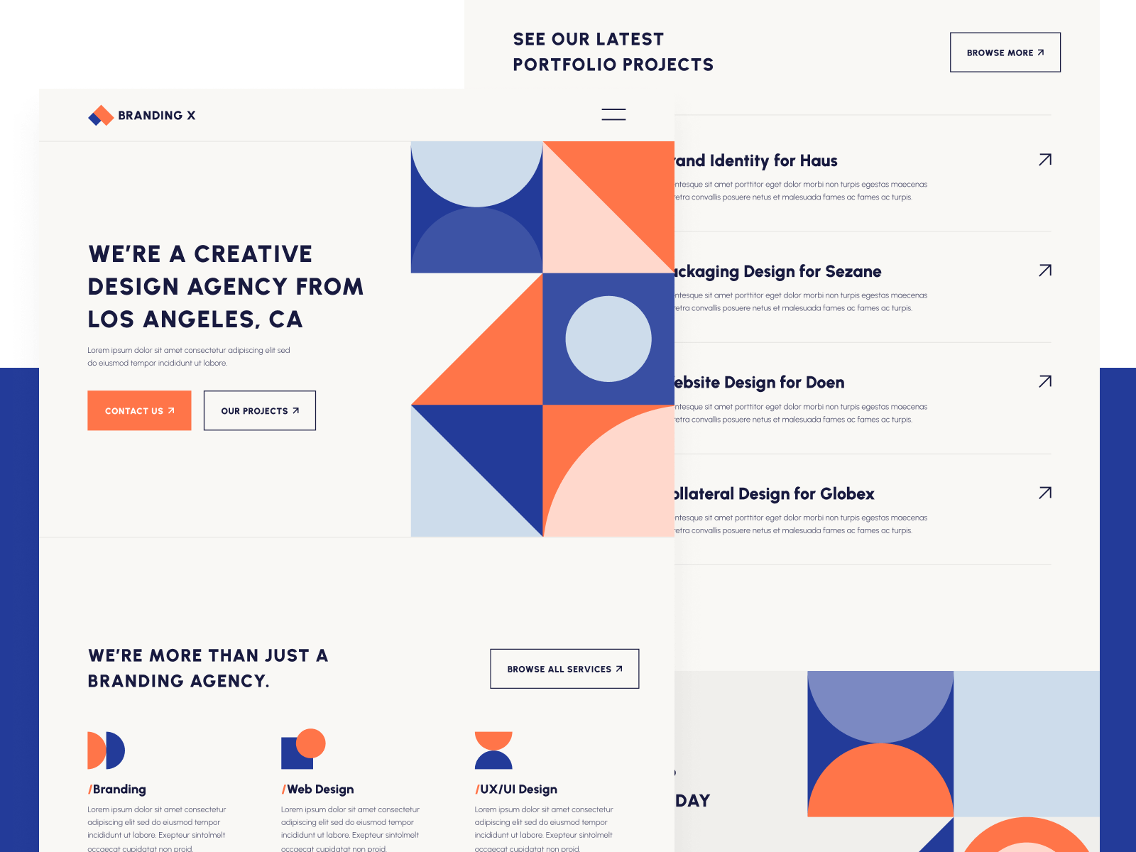 Template de Agencia de Identidad Visual para Webflow
