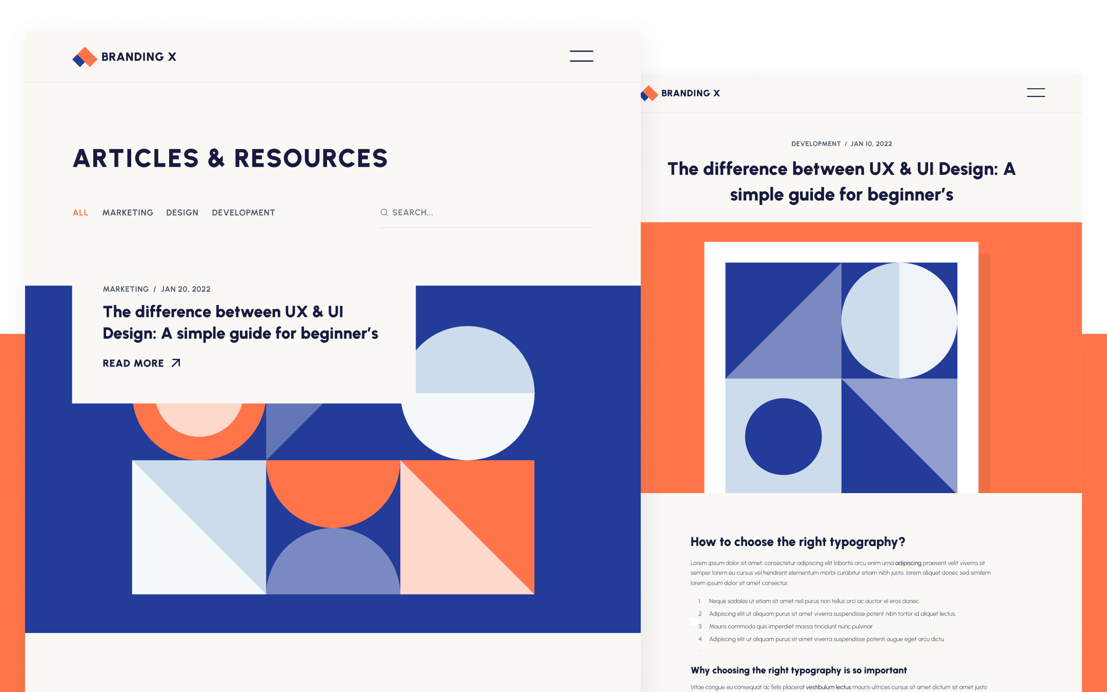 Branding X Template para Webflow