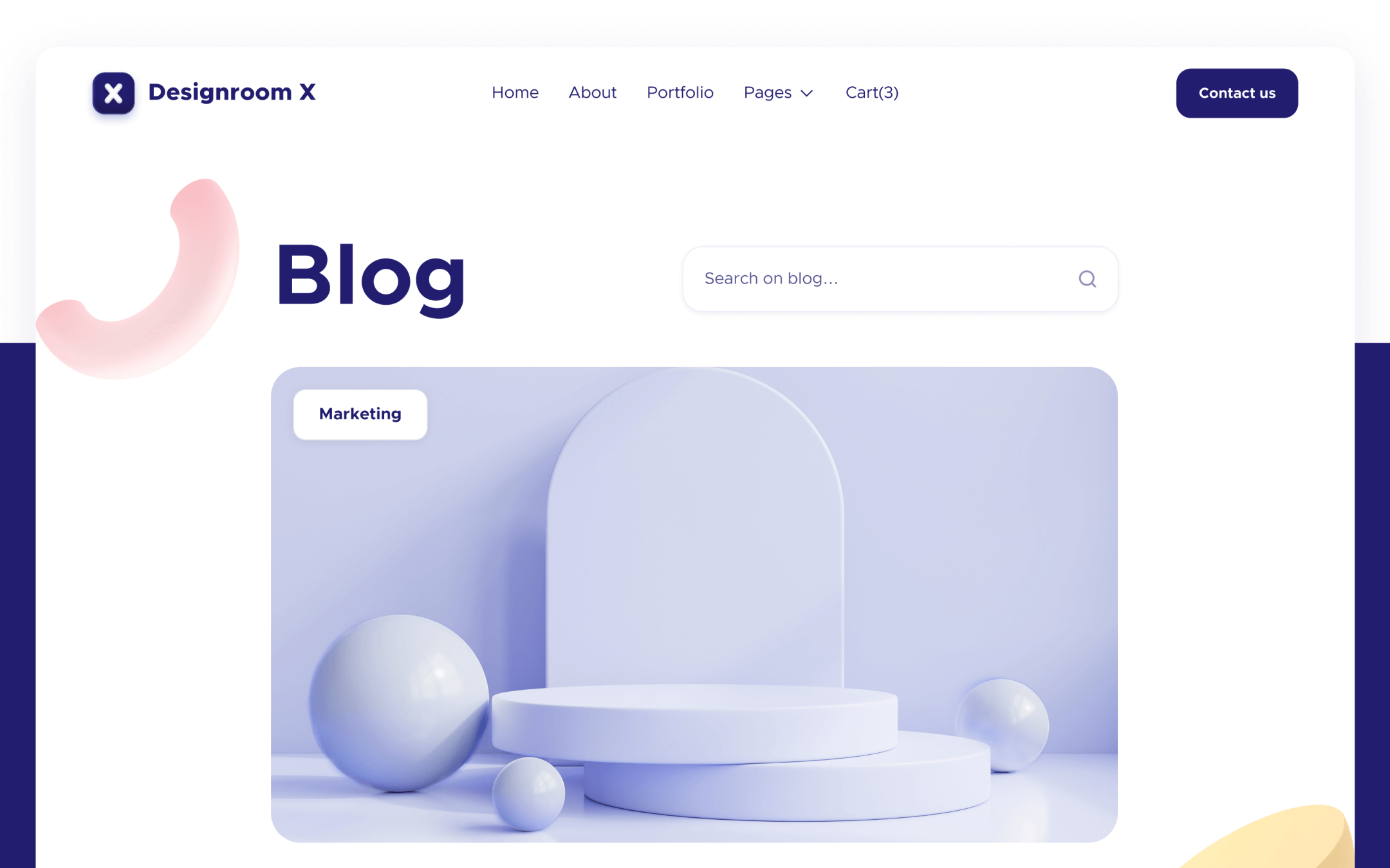Designroom X Template para Webflow