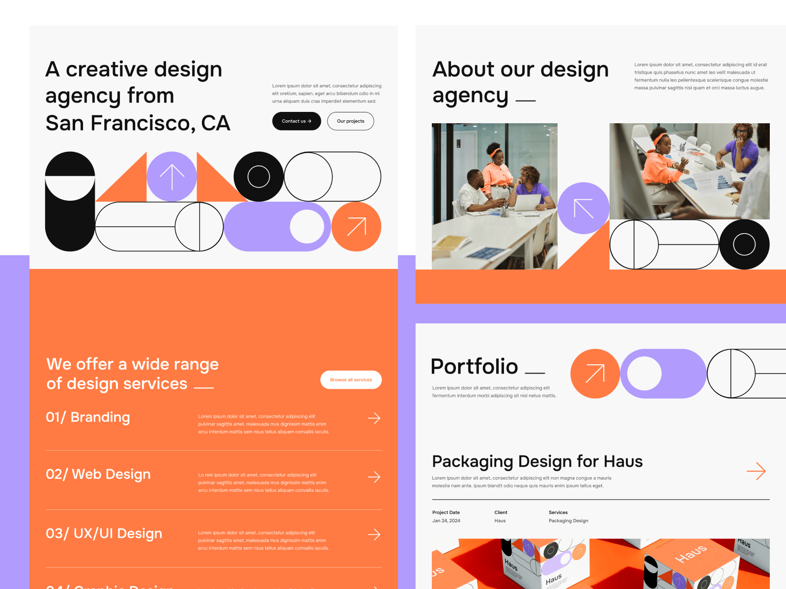 Template de Estudio de Diseño para Webflow