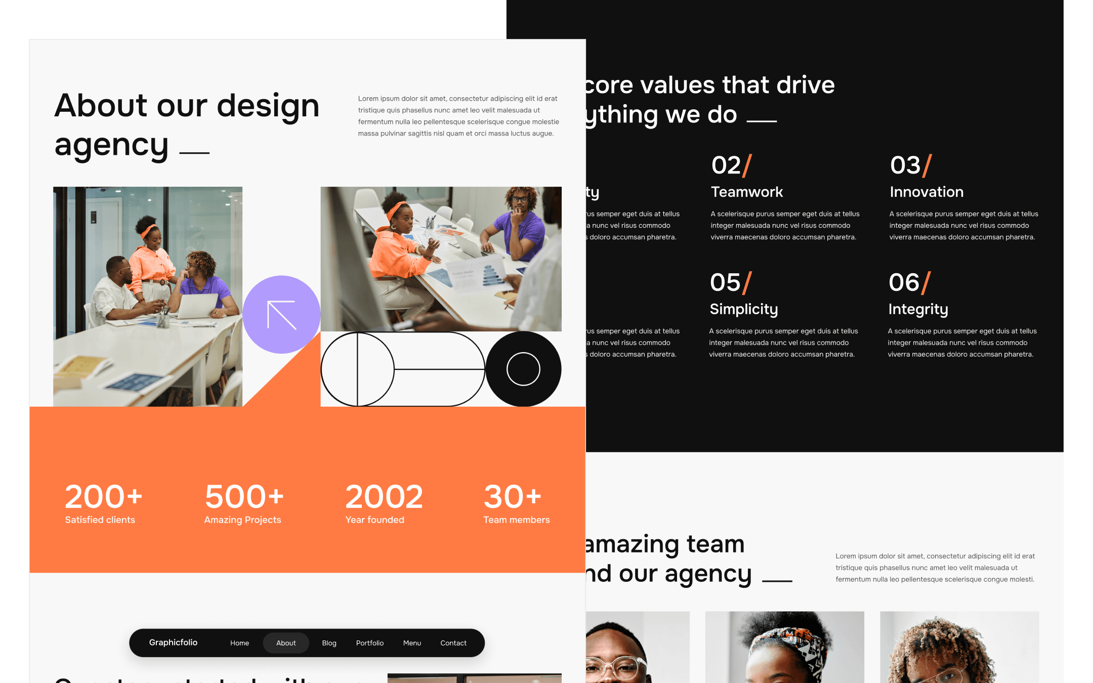 Graphicfolio X Template para Webflow