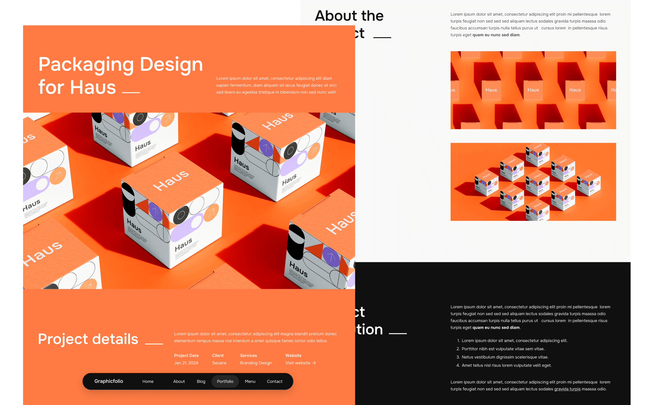 Graphicfolio X Template para Webflow