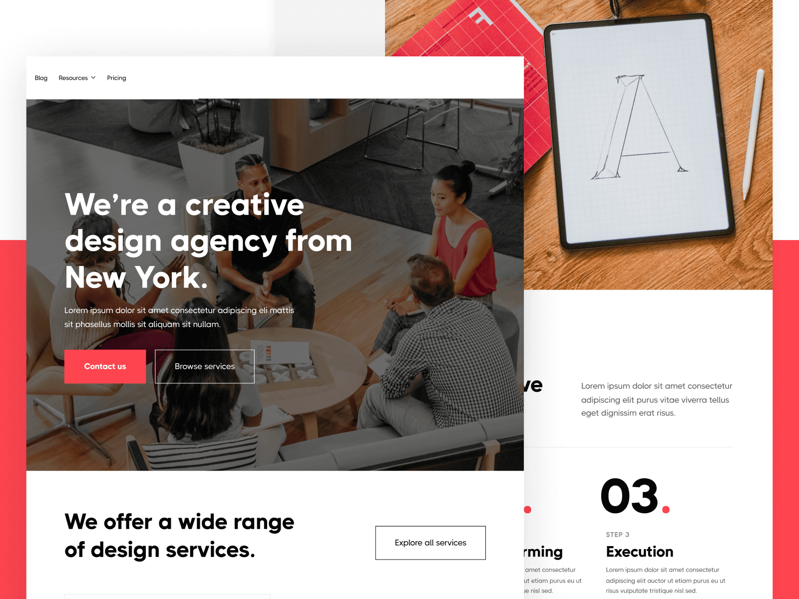 Plantilla de Agencia Creativa para Webflow