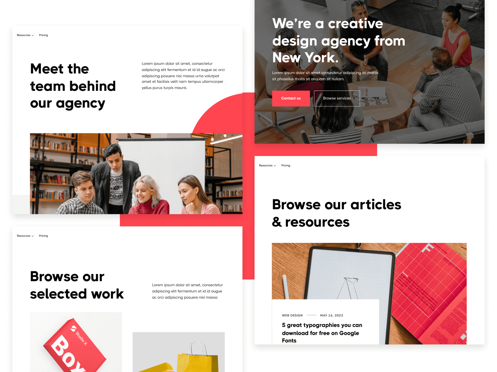 Plantilla para Webflow de Agencia Creativa