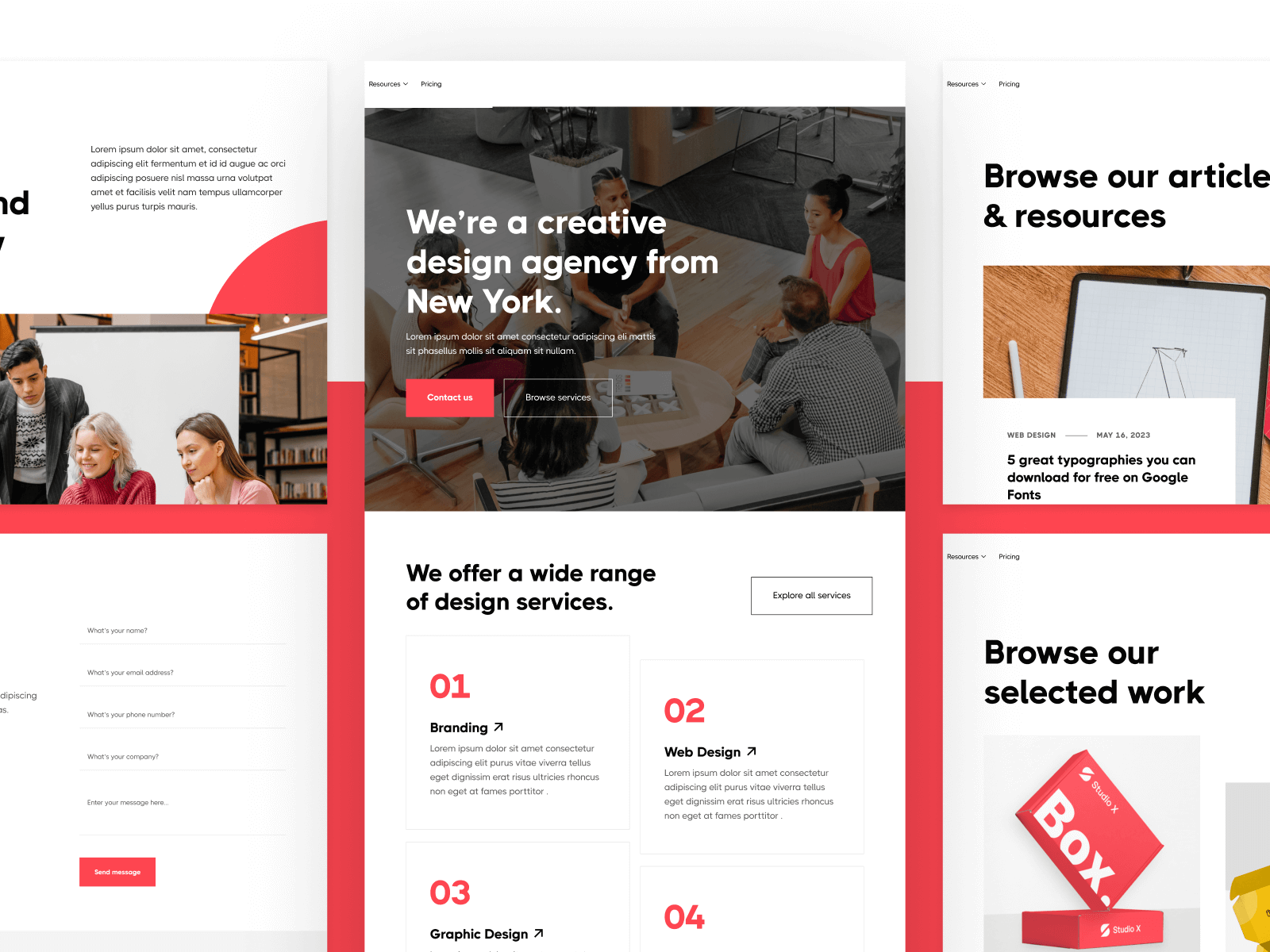 Plantilla de Agencia de Diseño para Webflow