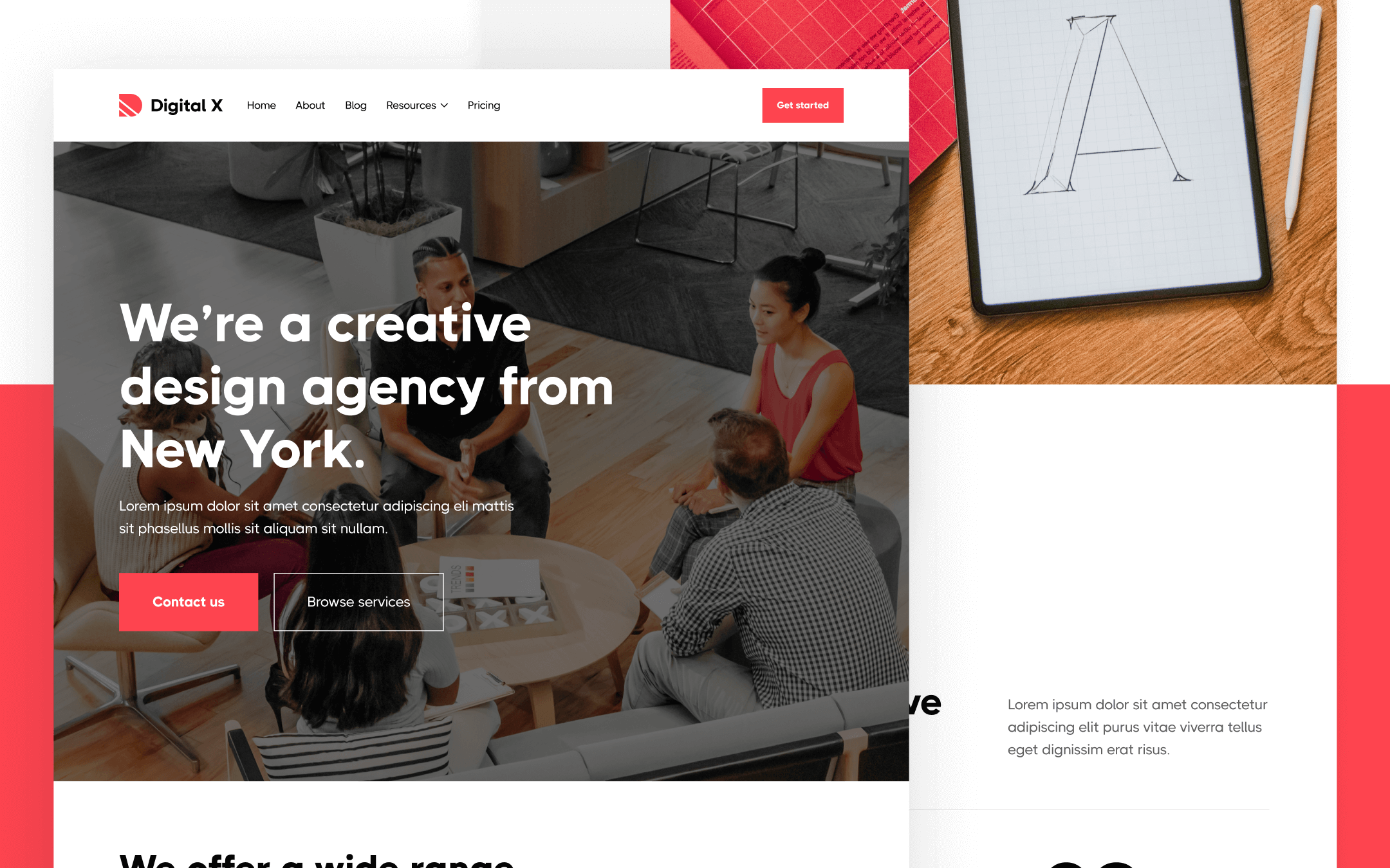 Plantilla de Agencia Creativa para Webflow