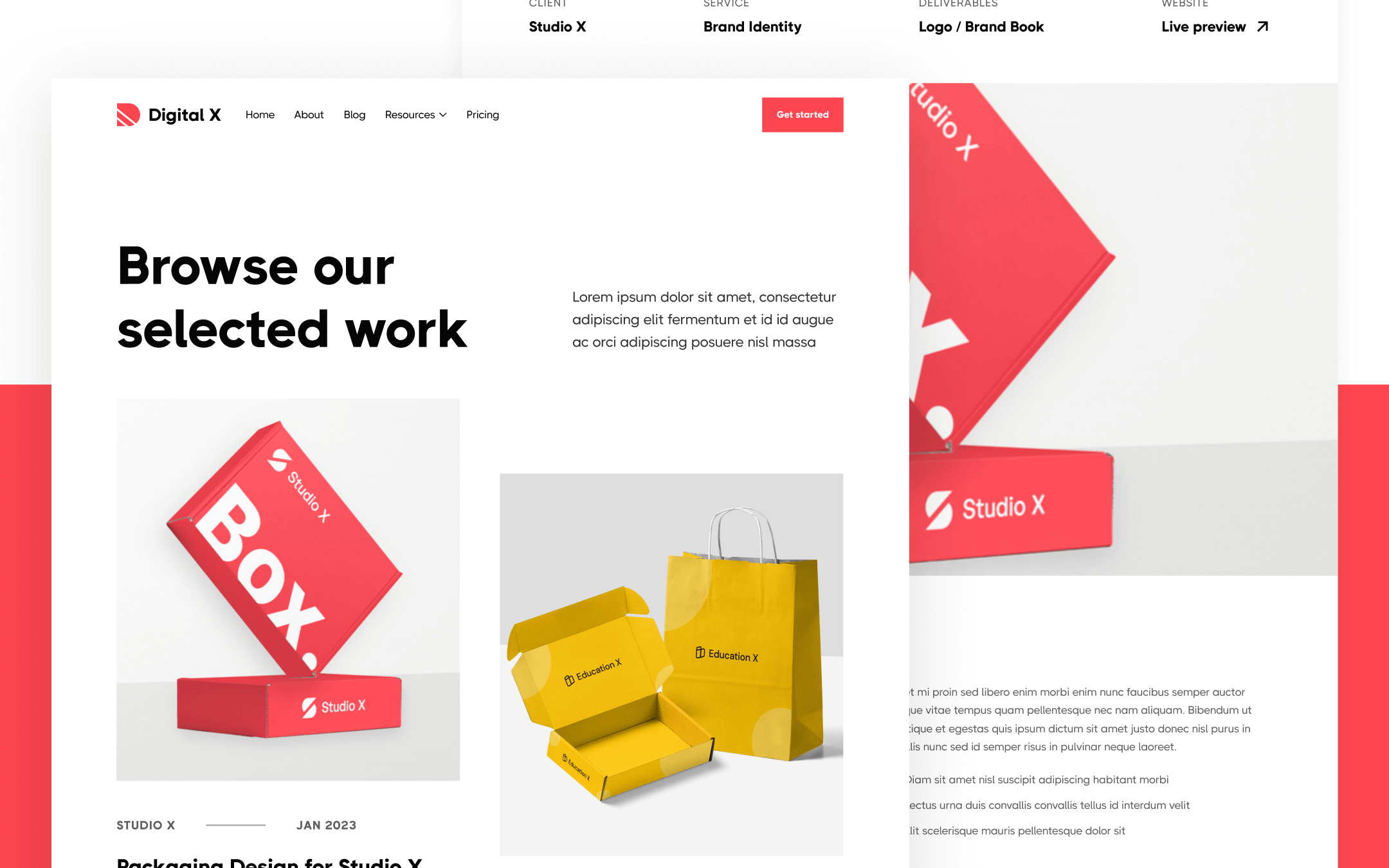 Digital X Template para Webflow