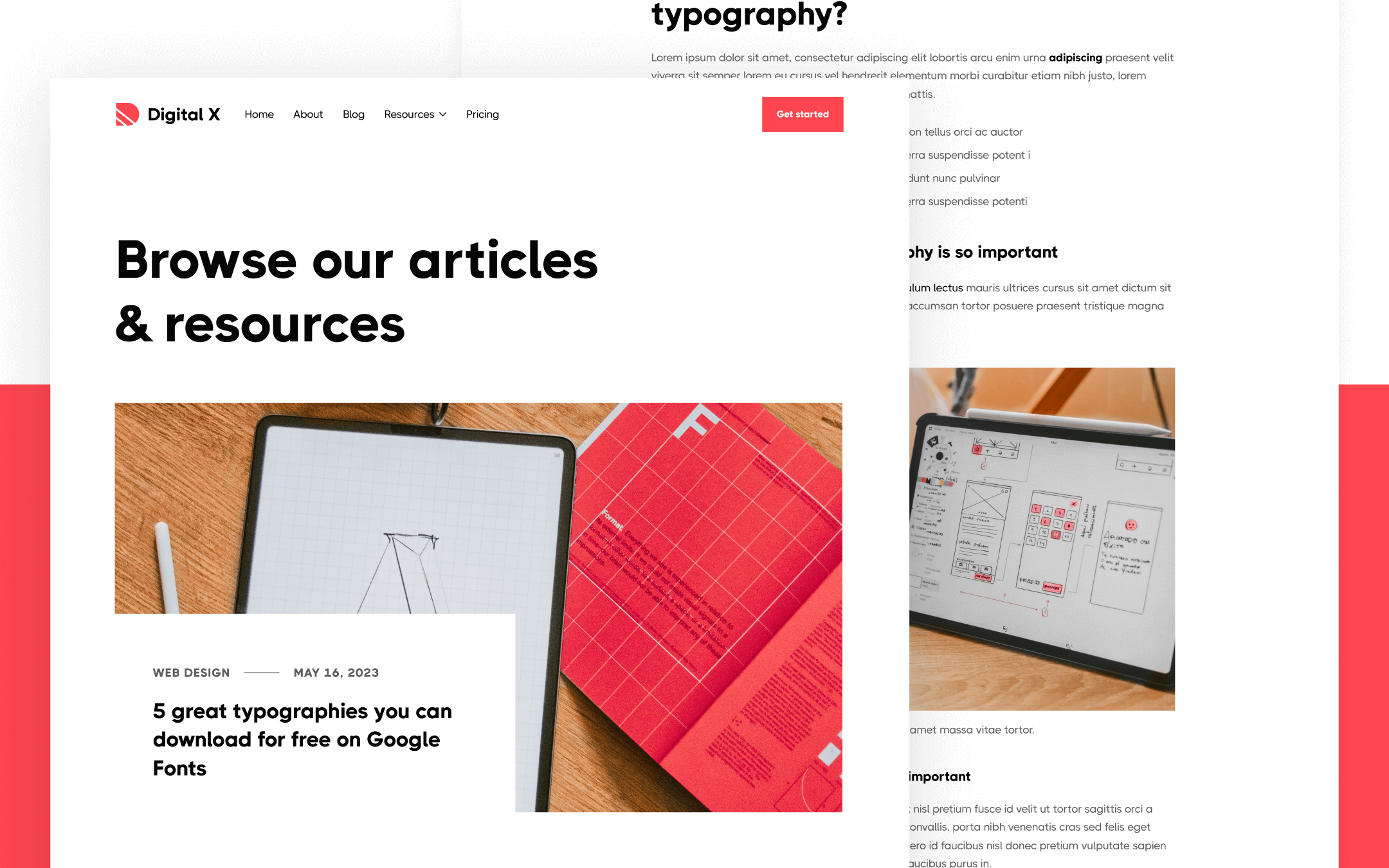 Digital X Template para Webflow