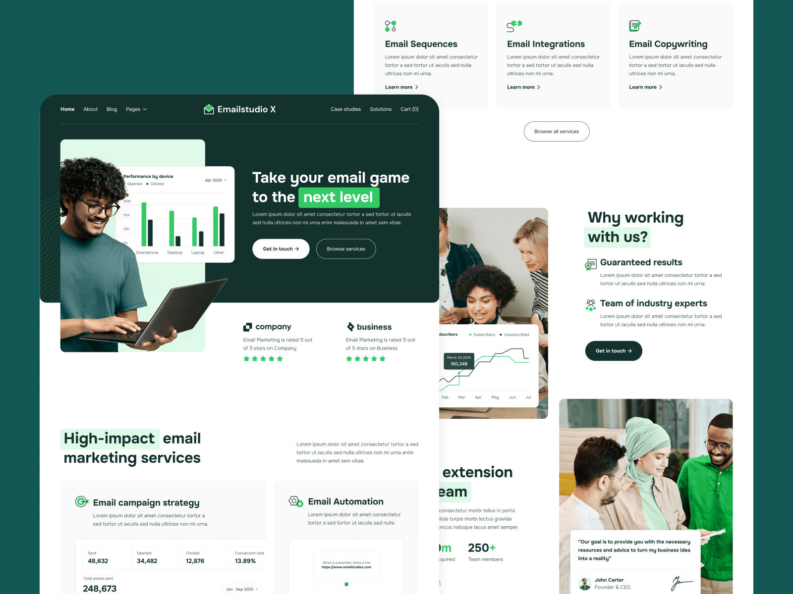 Template de Agencia de Marketing para Webflow