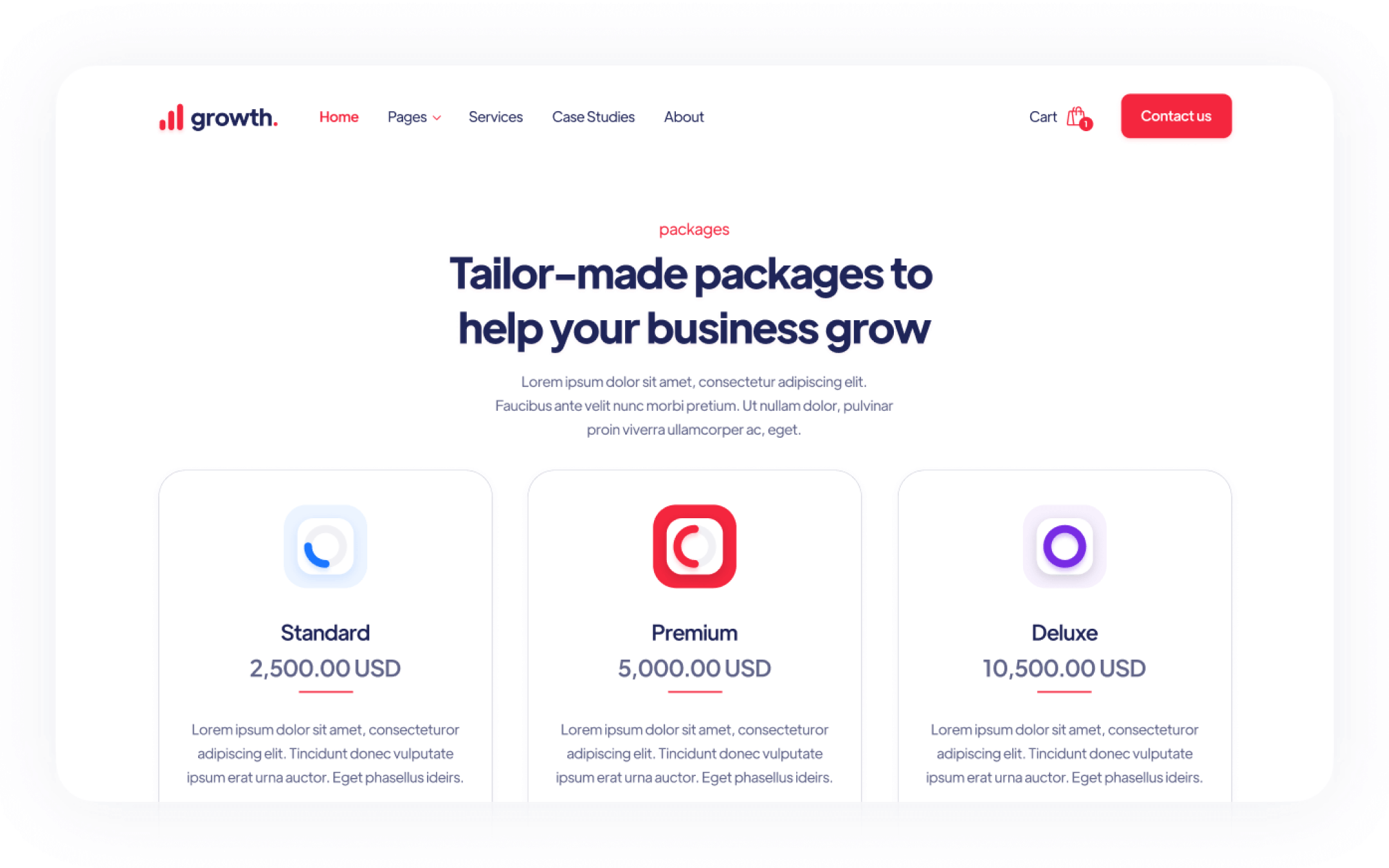 Growth Template para Webflow