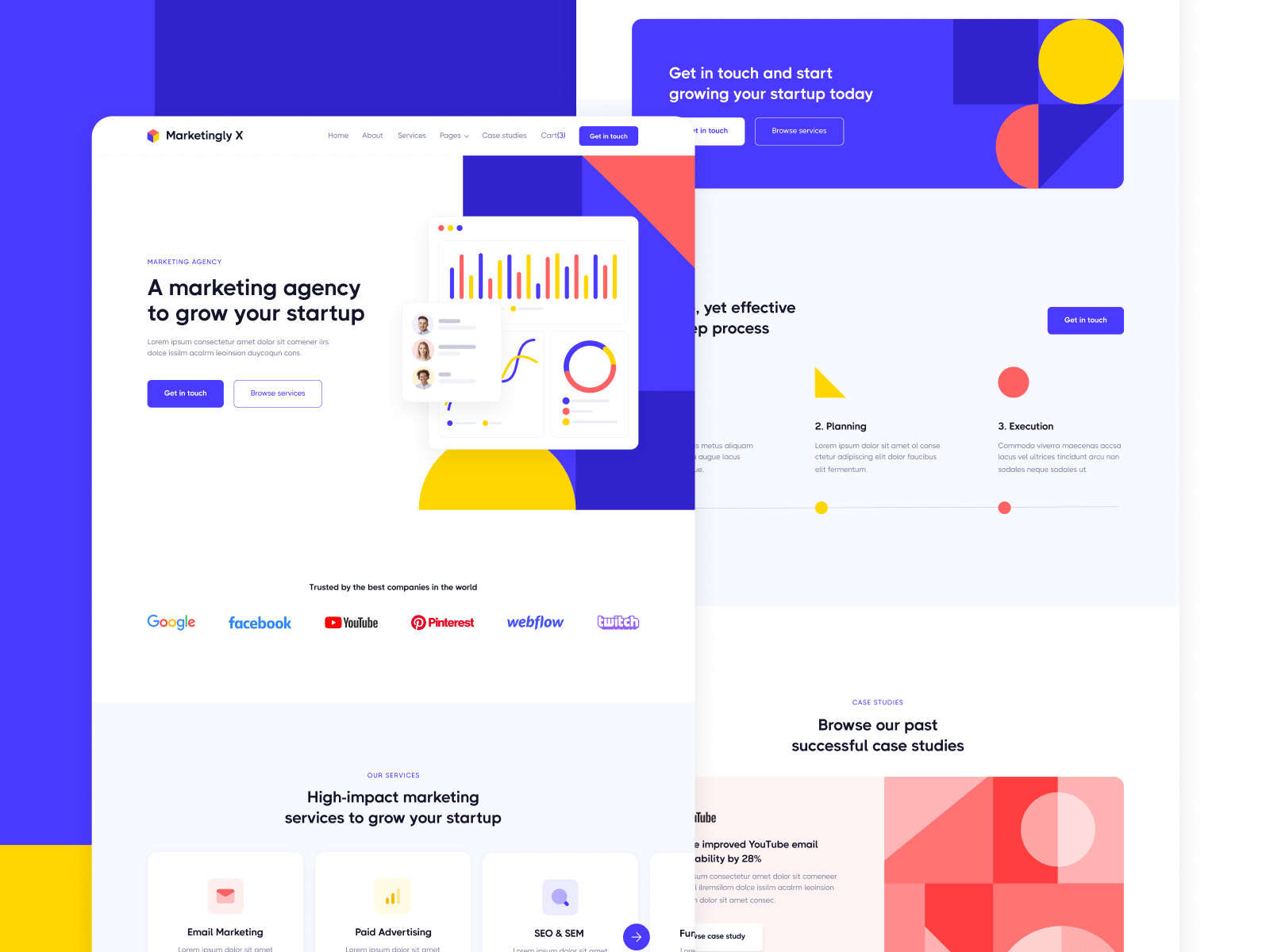 Plantilla de Agencia de Marketing para Webflow