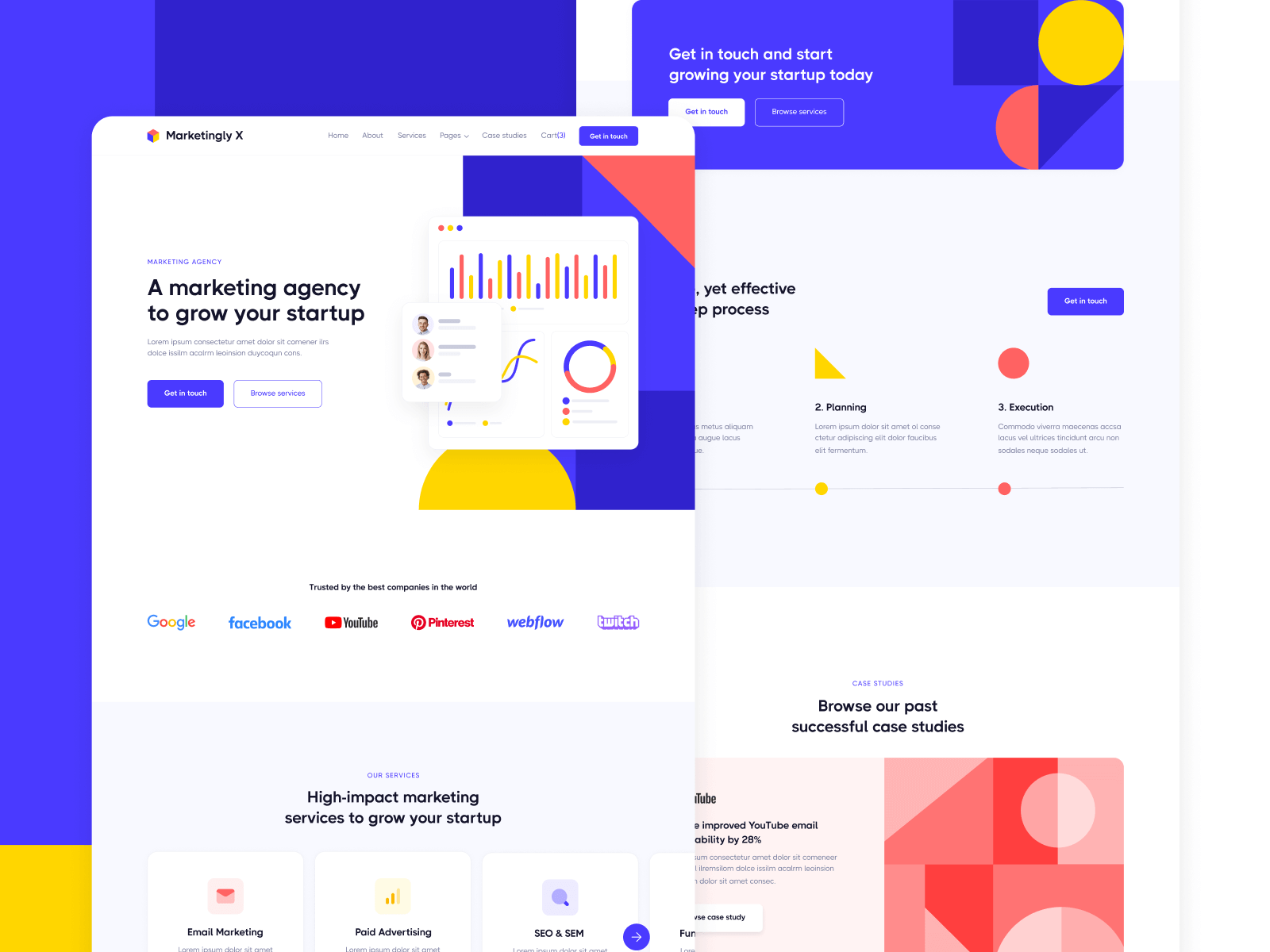 Template de Agencia de Mercadotecnia para Webflow