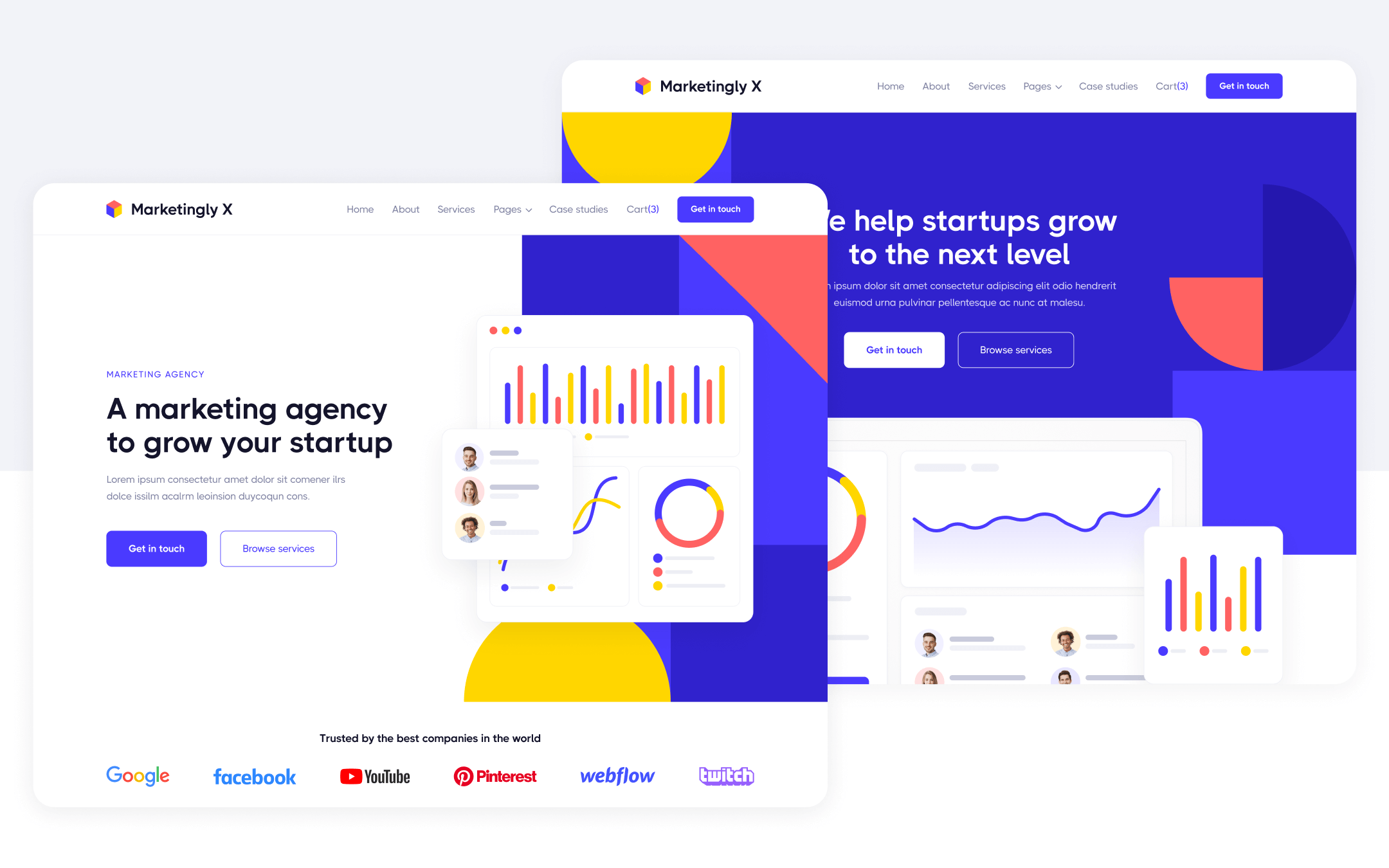 Plantilla de Agencia de Marketing para Webflow