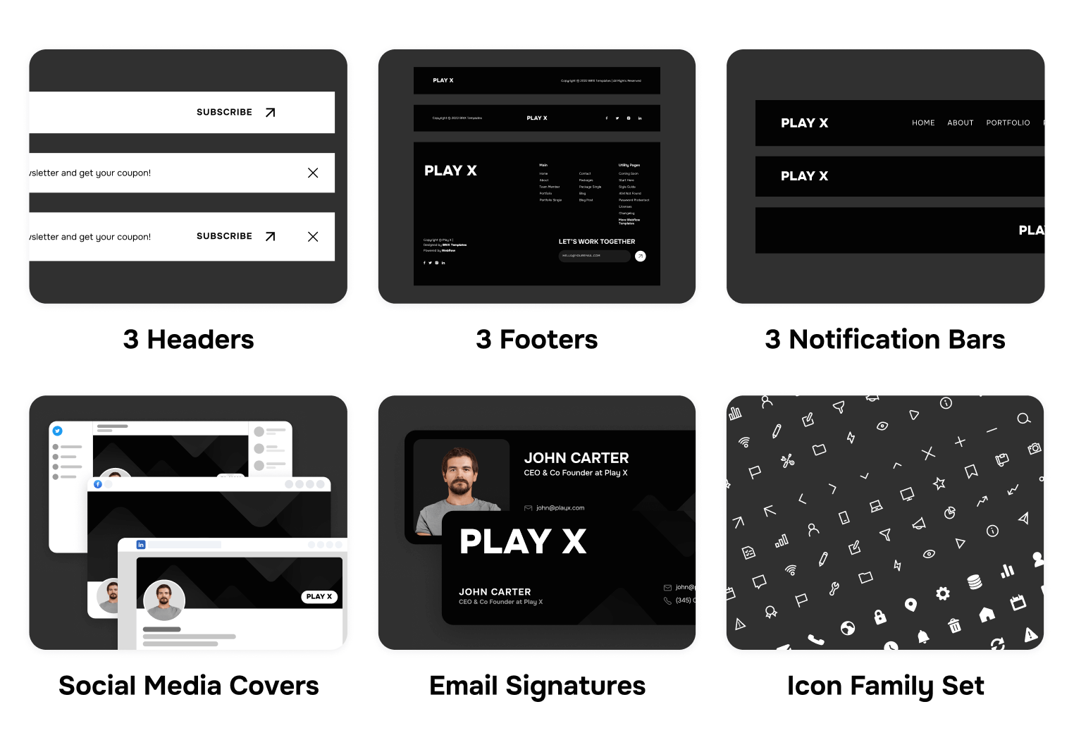 Play X - Video Production Agency Webflow Template Benefits
