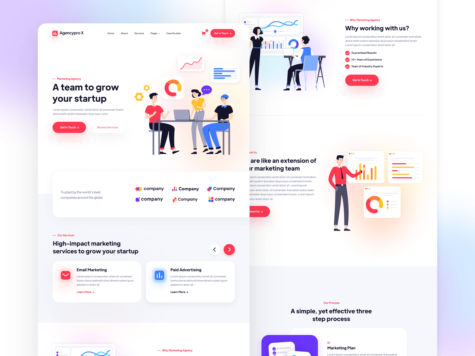 Plantilla de Agencia de Publicidad para Webflow