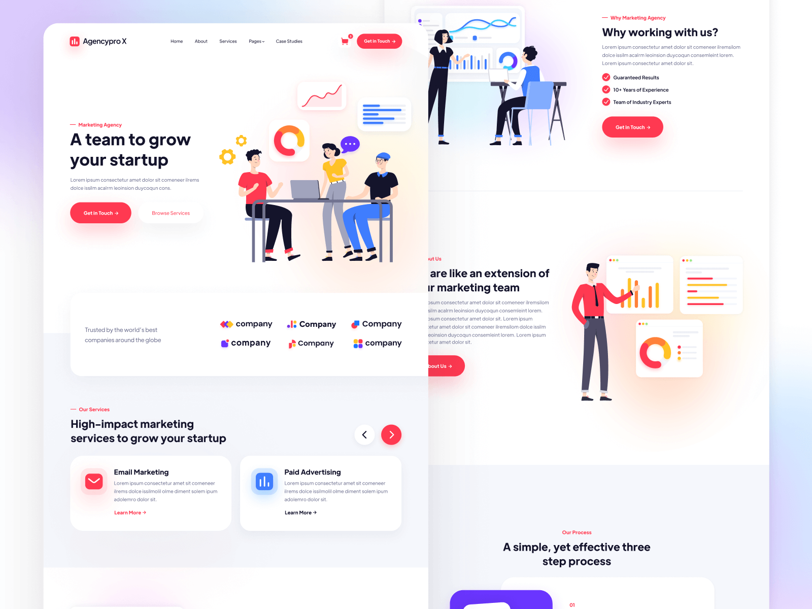 Template de Agencia de Marketing para Webflow