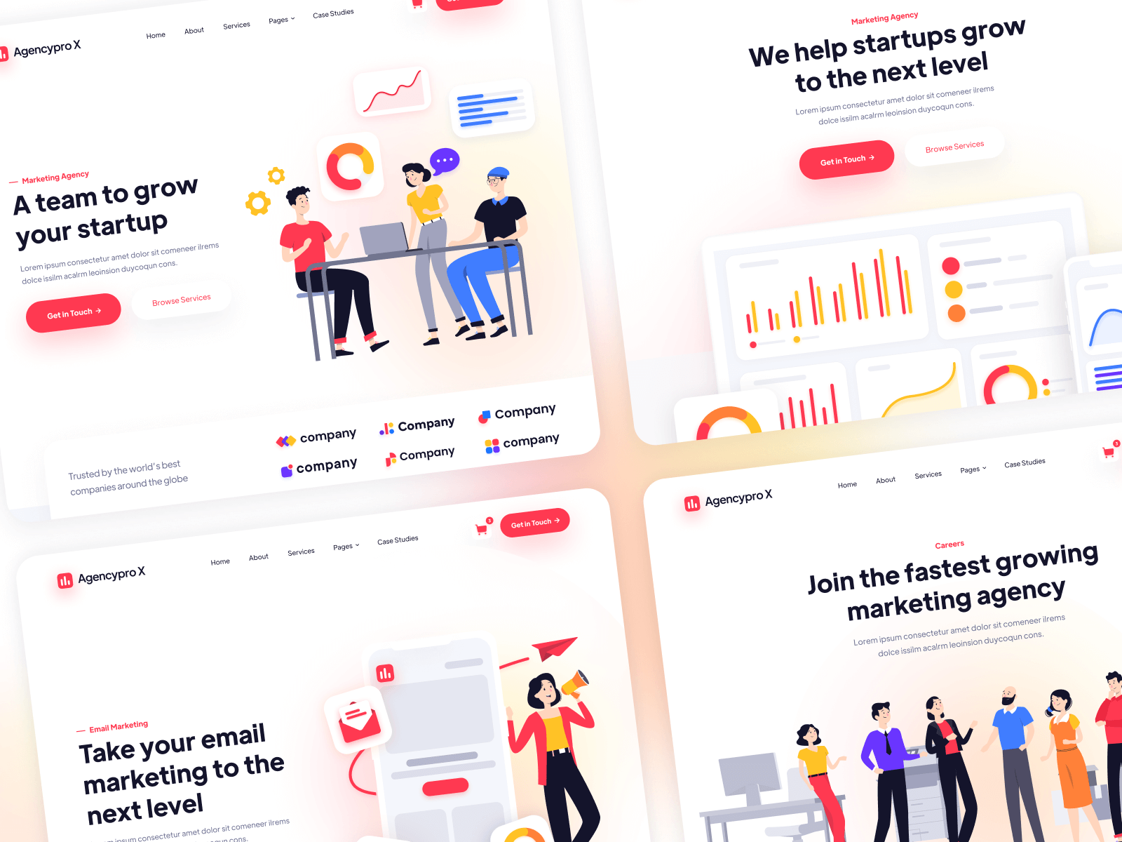 Plantilla para Webflow de Agencia de Publicidad
