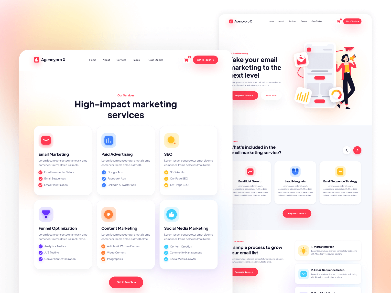 Plantilla de Agencia de Marketing para Webflow