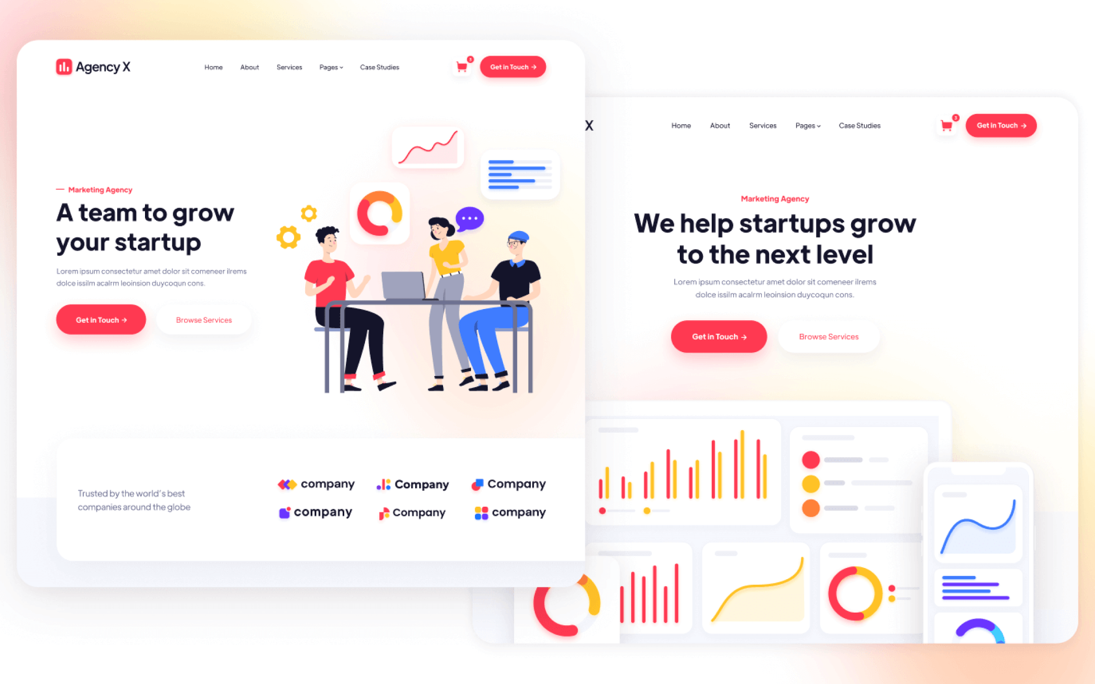 Plantilla de Agencia de Publicidad para Webflow
