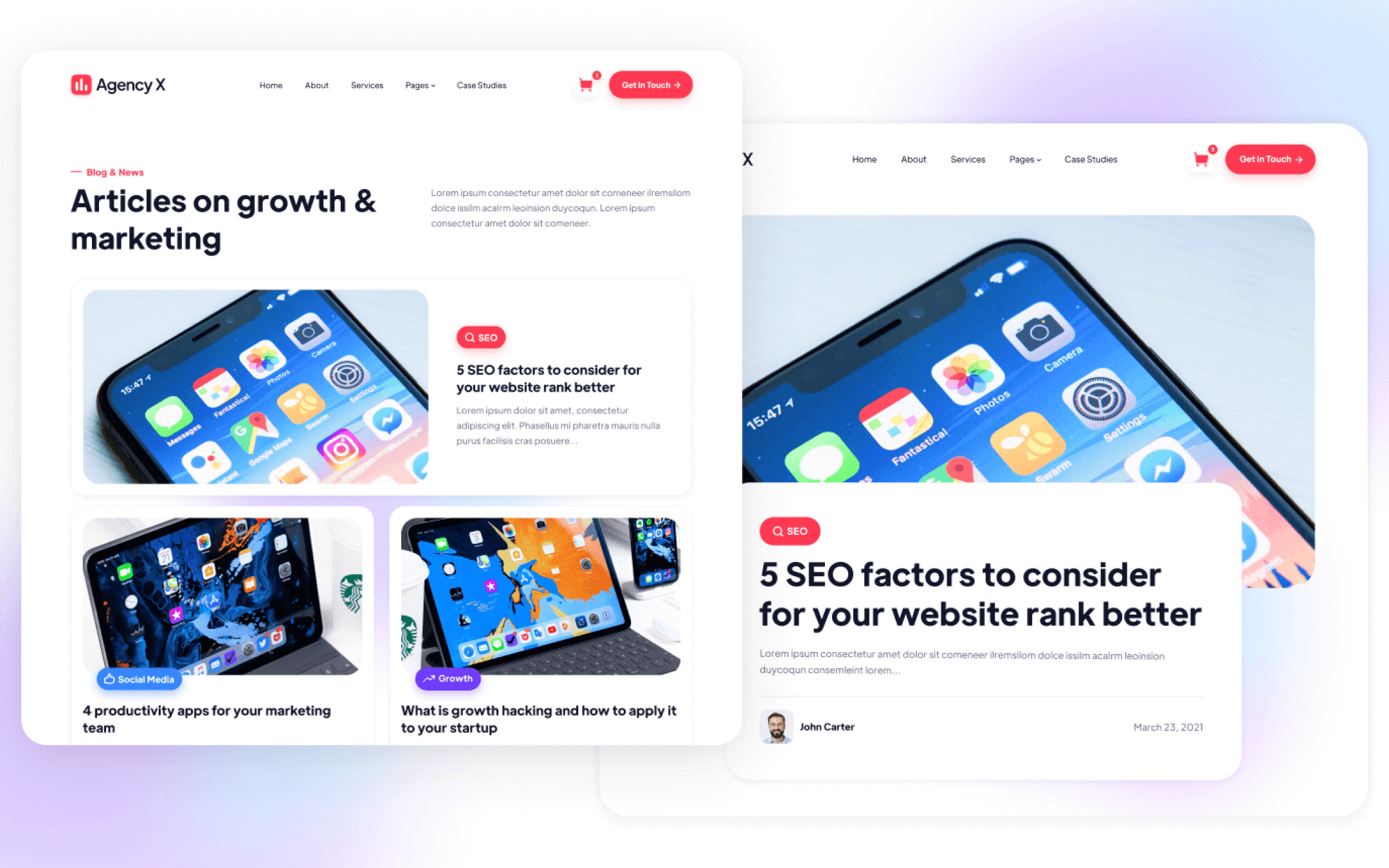 Agencypro X Template para Webflow