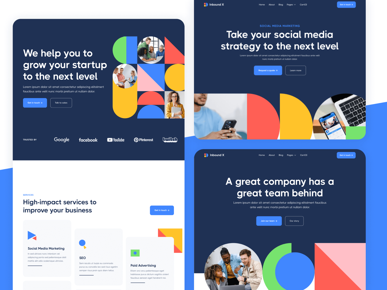 Plantilla de Agencia de Marketing para Webflow