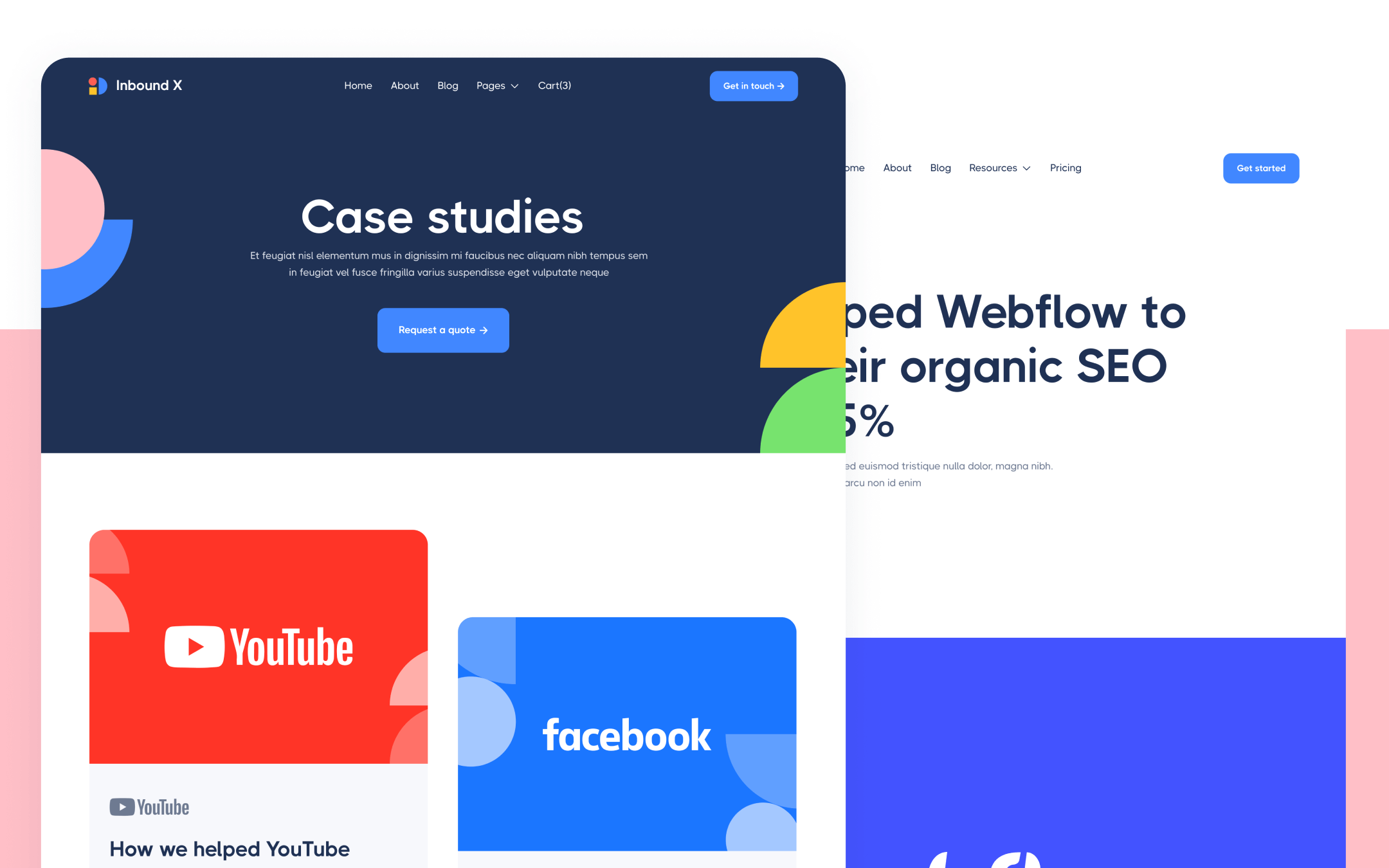 Inbound X Template para Webflow