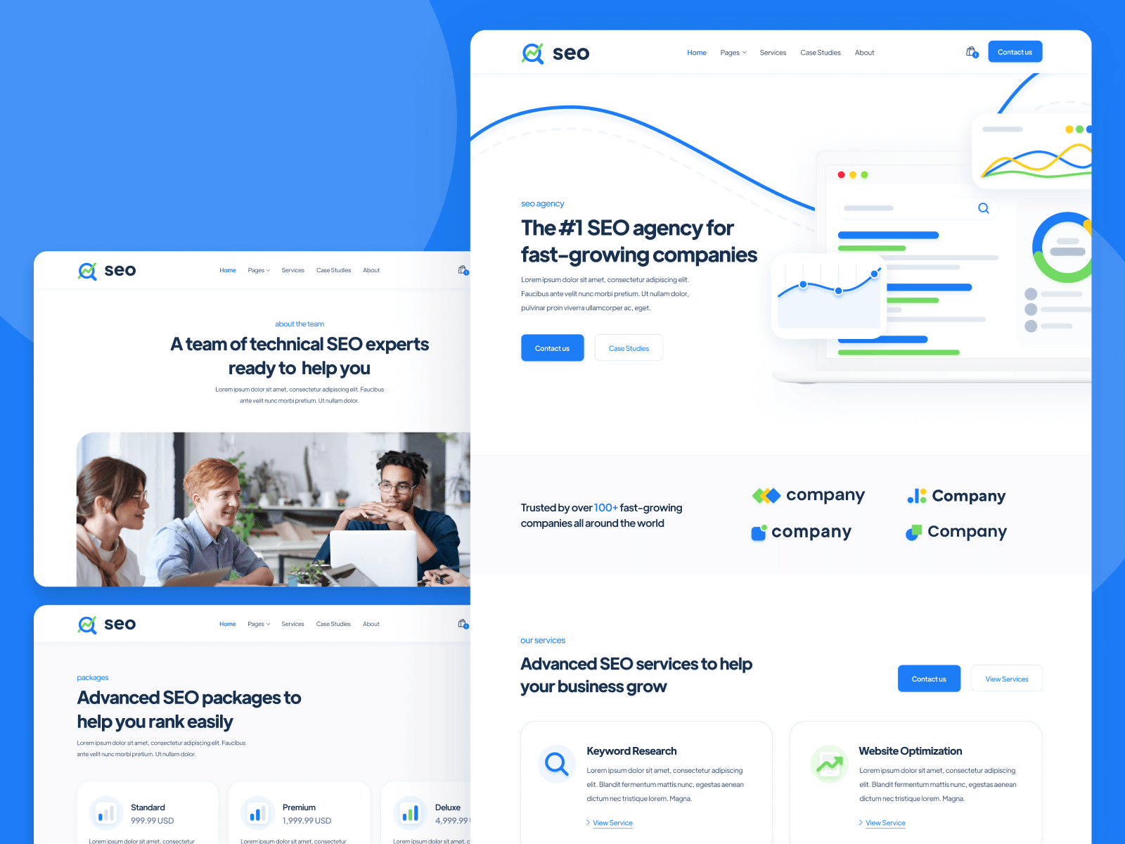 Plantilla de Agencia de SEO para Webflow