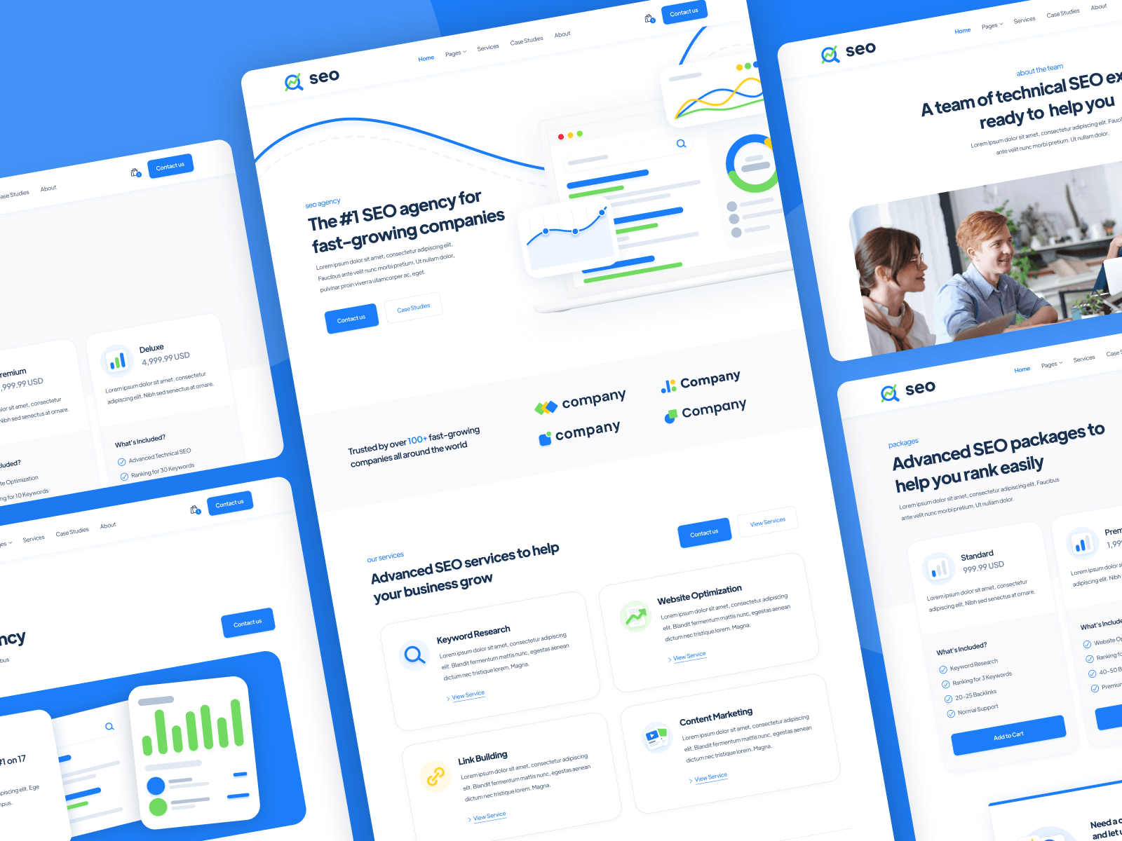 Template de Agencia de Optimización SEO para Webflow