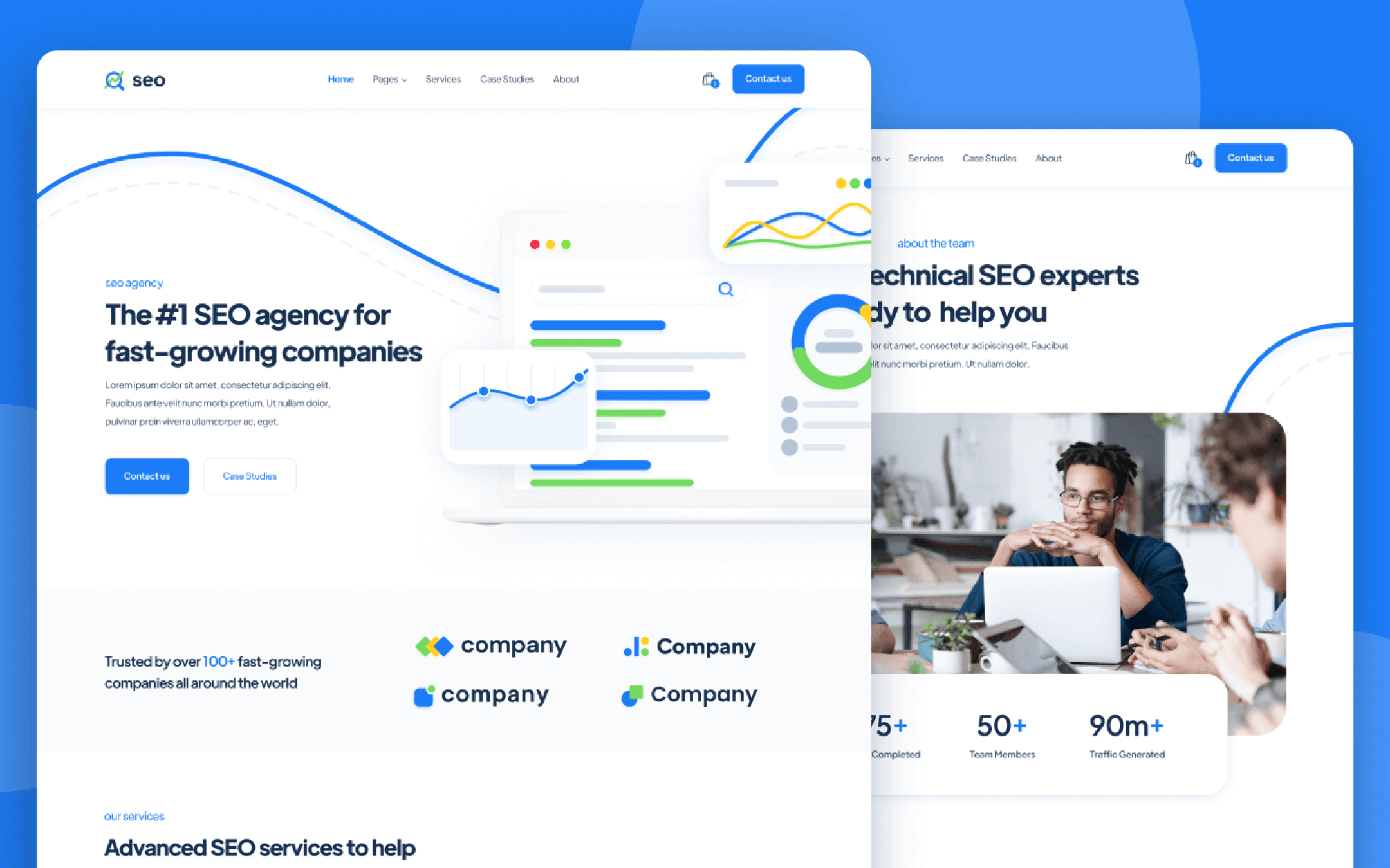 Plantilla de Agencia de SEO para Webflow