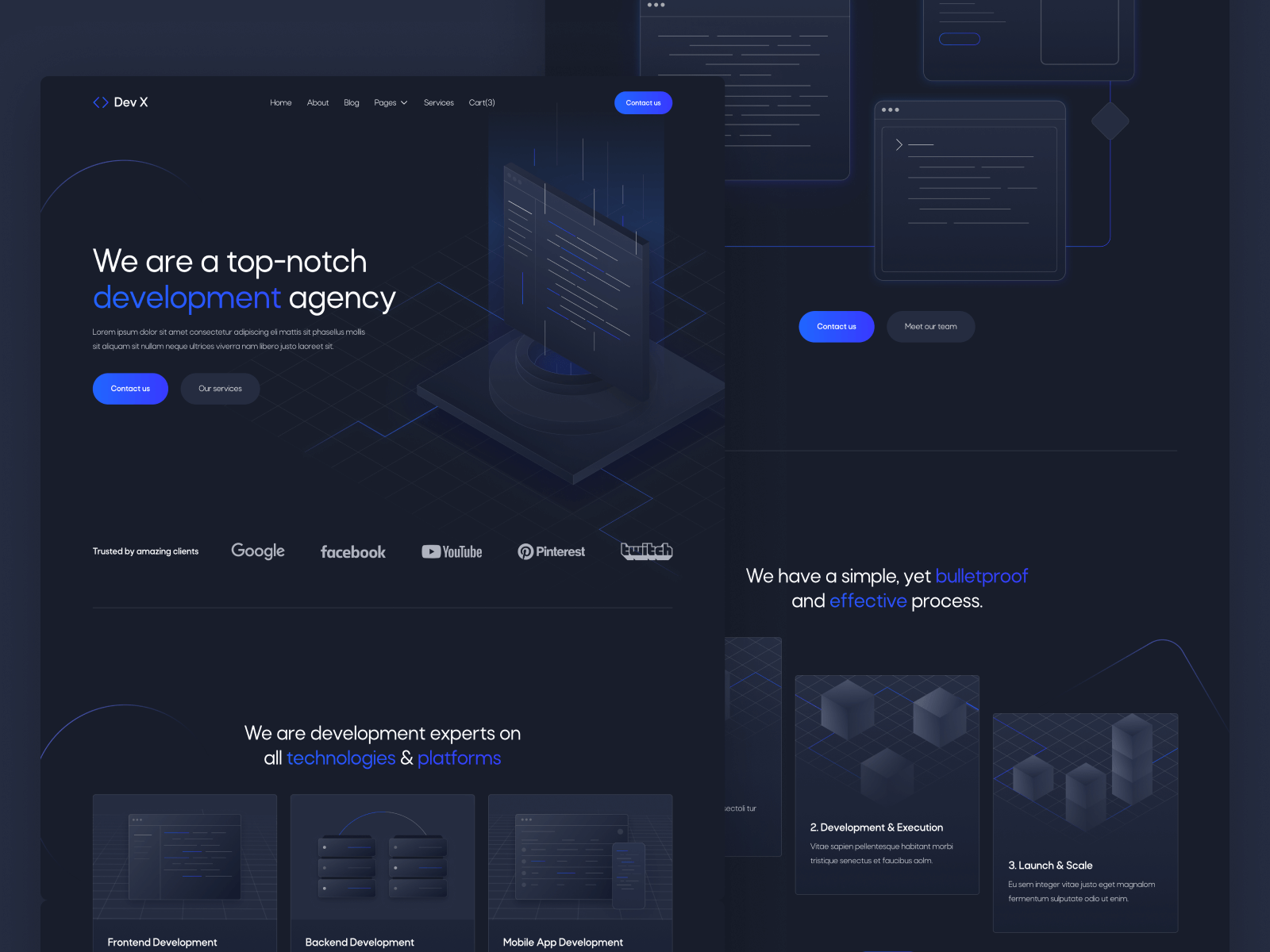 Plantilla de Agencia de Desarrollo para Webflow