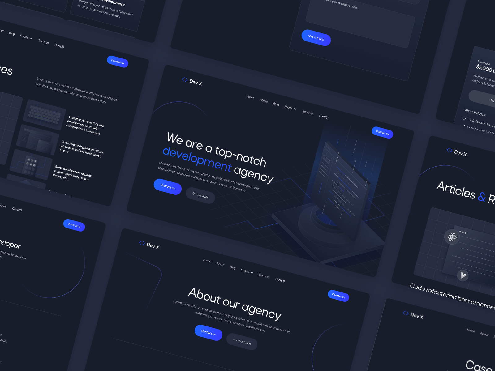 Plantilla para Webflow de Agencia de Desarrollo