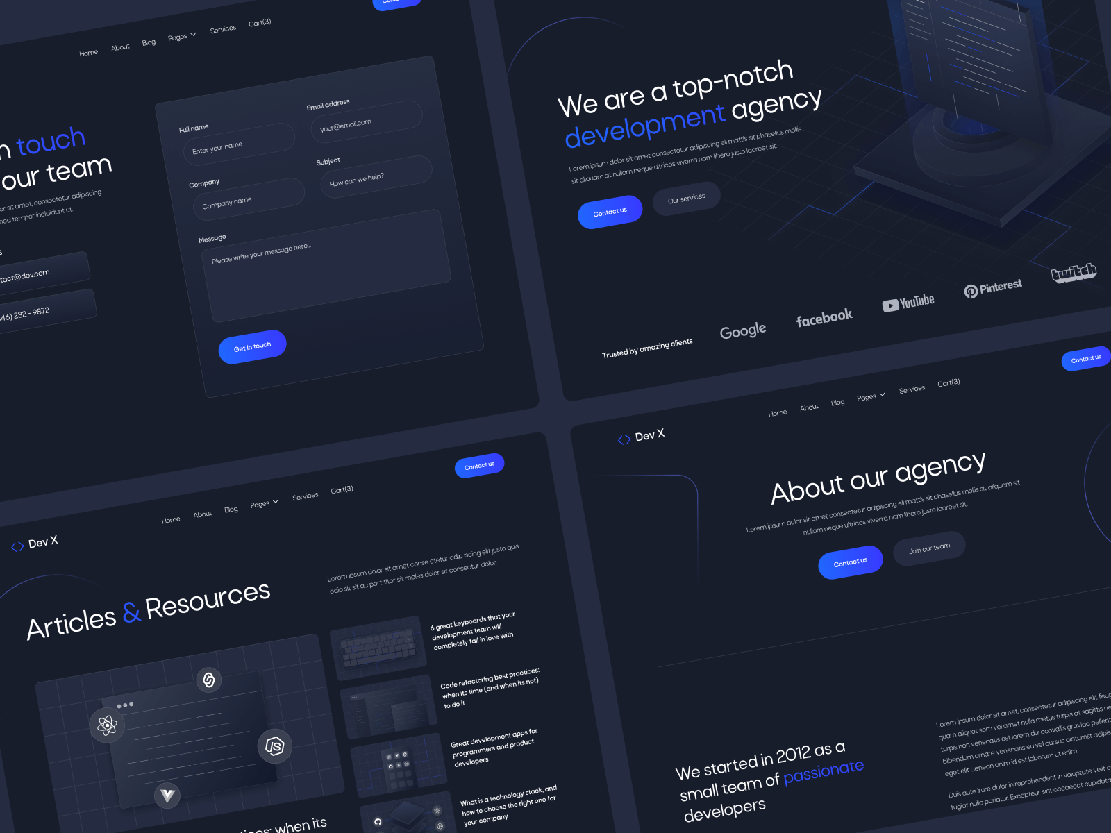 Plantilla de Agencia de Tecnología para Webflow