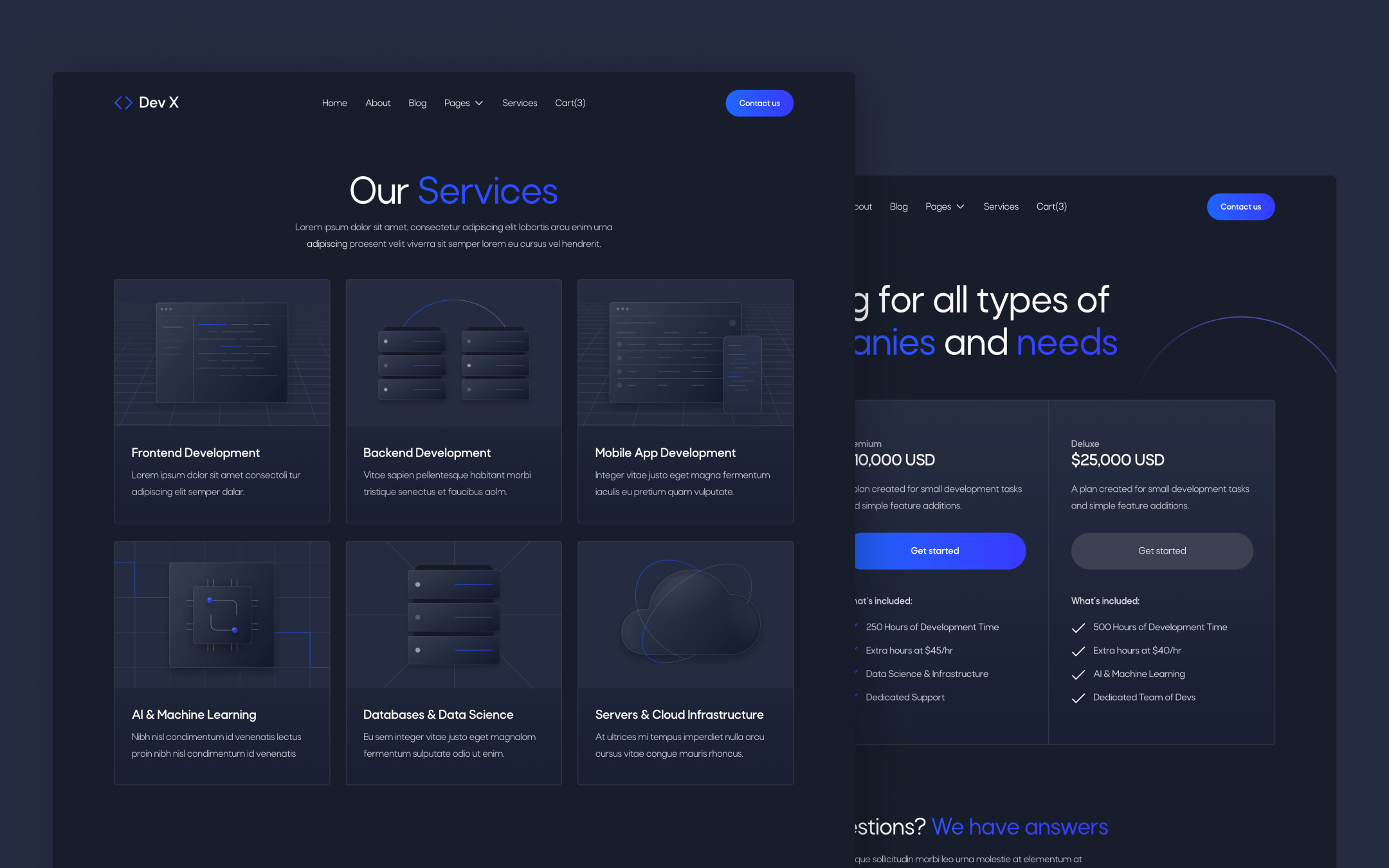 Dev X Template para Webflow