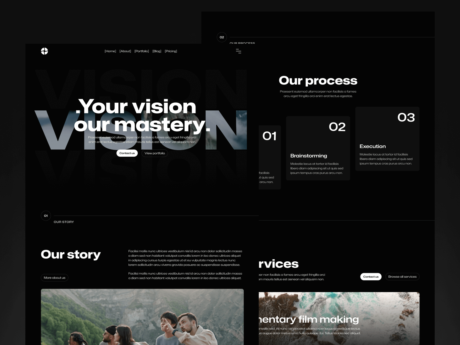 Plantilla de Agencia de Video para Webflow