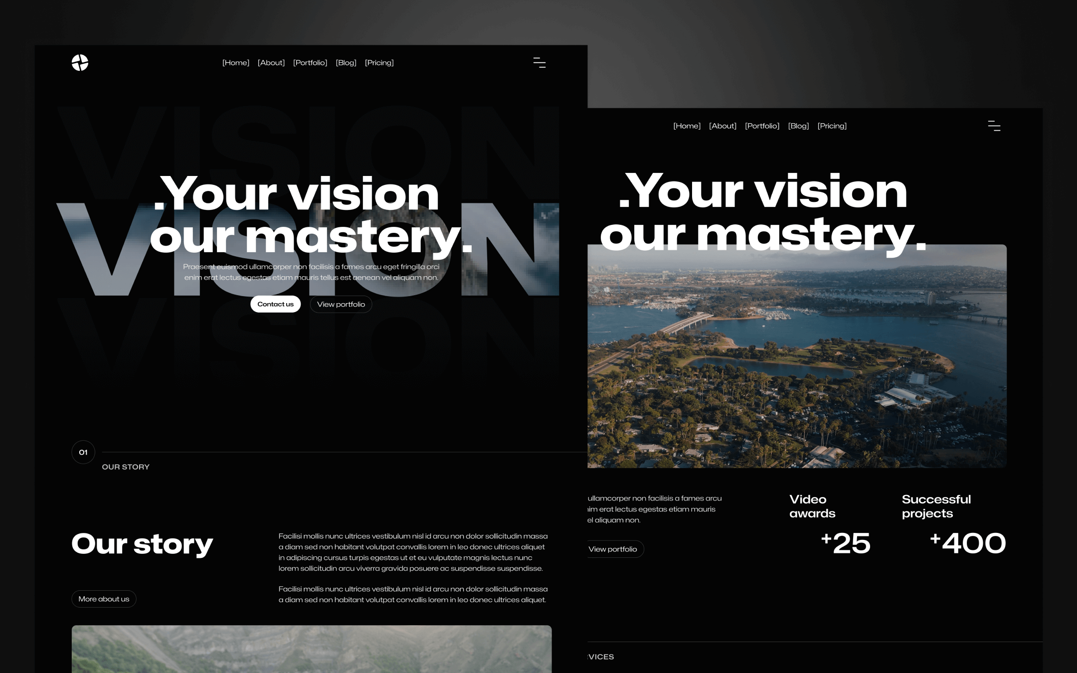 Production X Template para Webflow