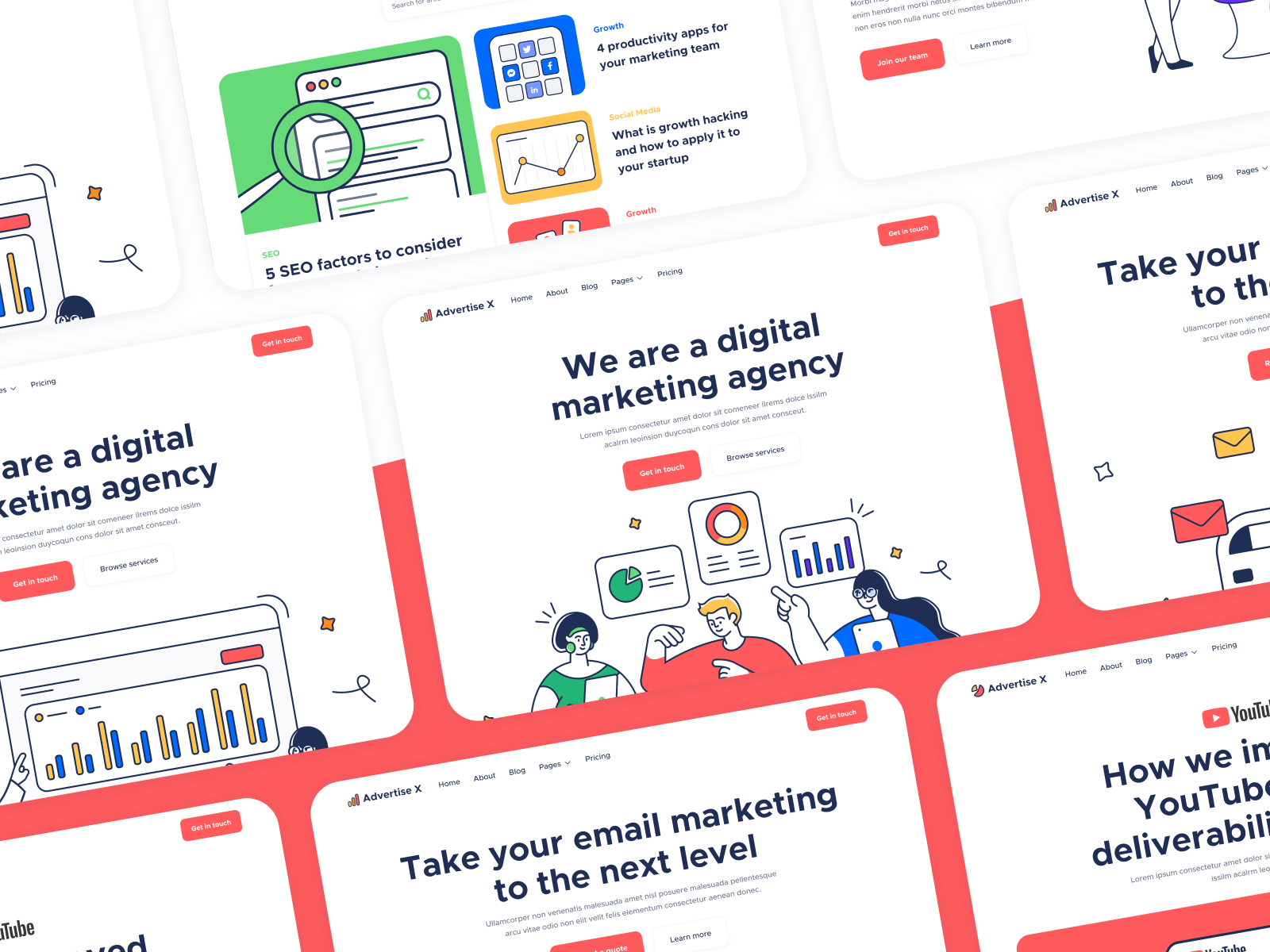 Plantilla para Webflow de Agencia Digital de Mercadotecnia