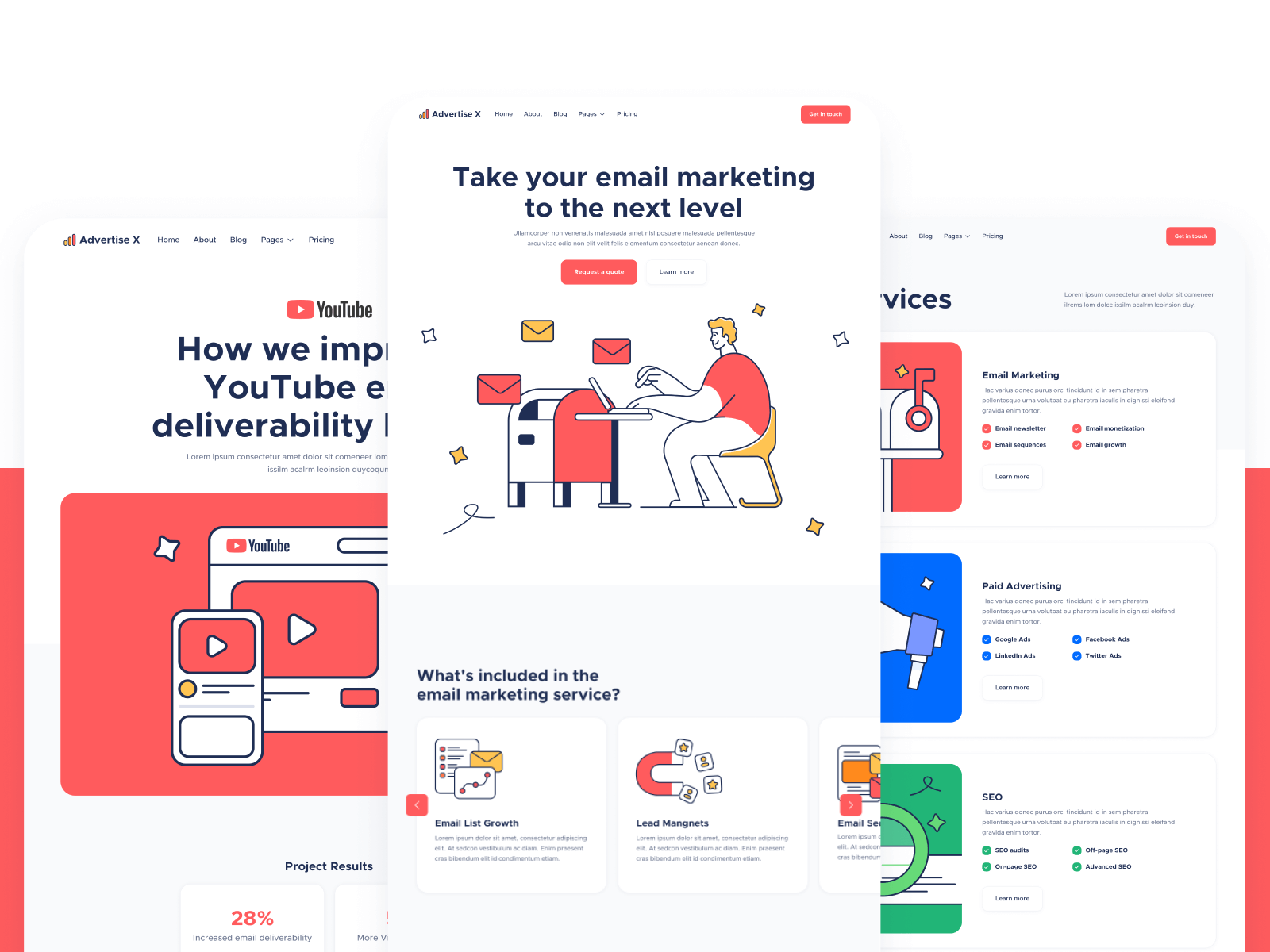 Plantilla de Agencia de Marketing para Webflow