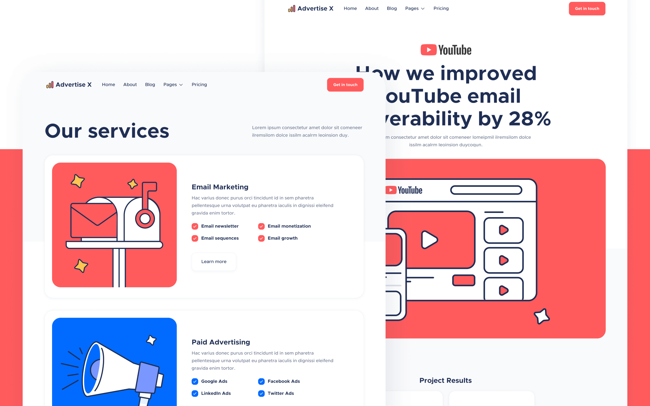 Advertise X Template para Webflow