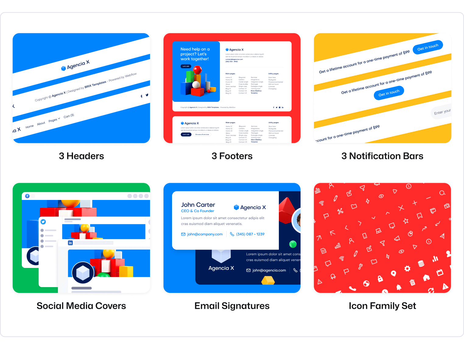Agencia X - Marketing Agency Webflow Template Benefits
