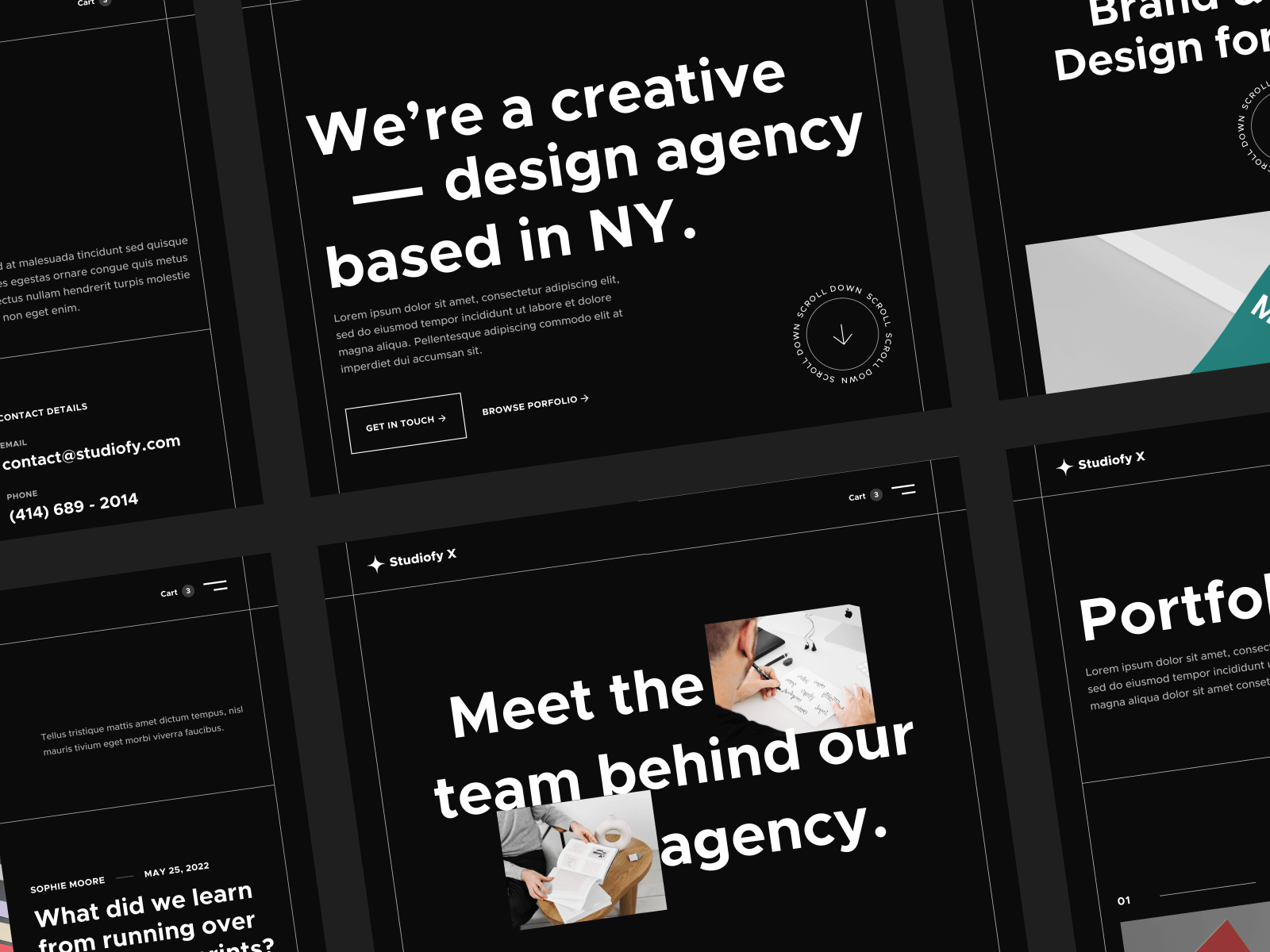 Plantilla para Webflow de Estudio de Diseño