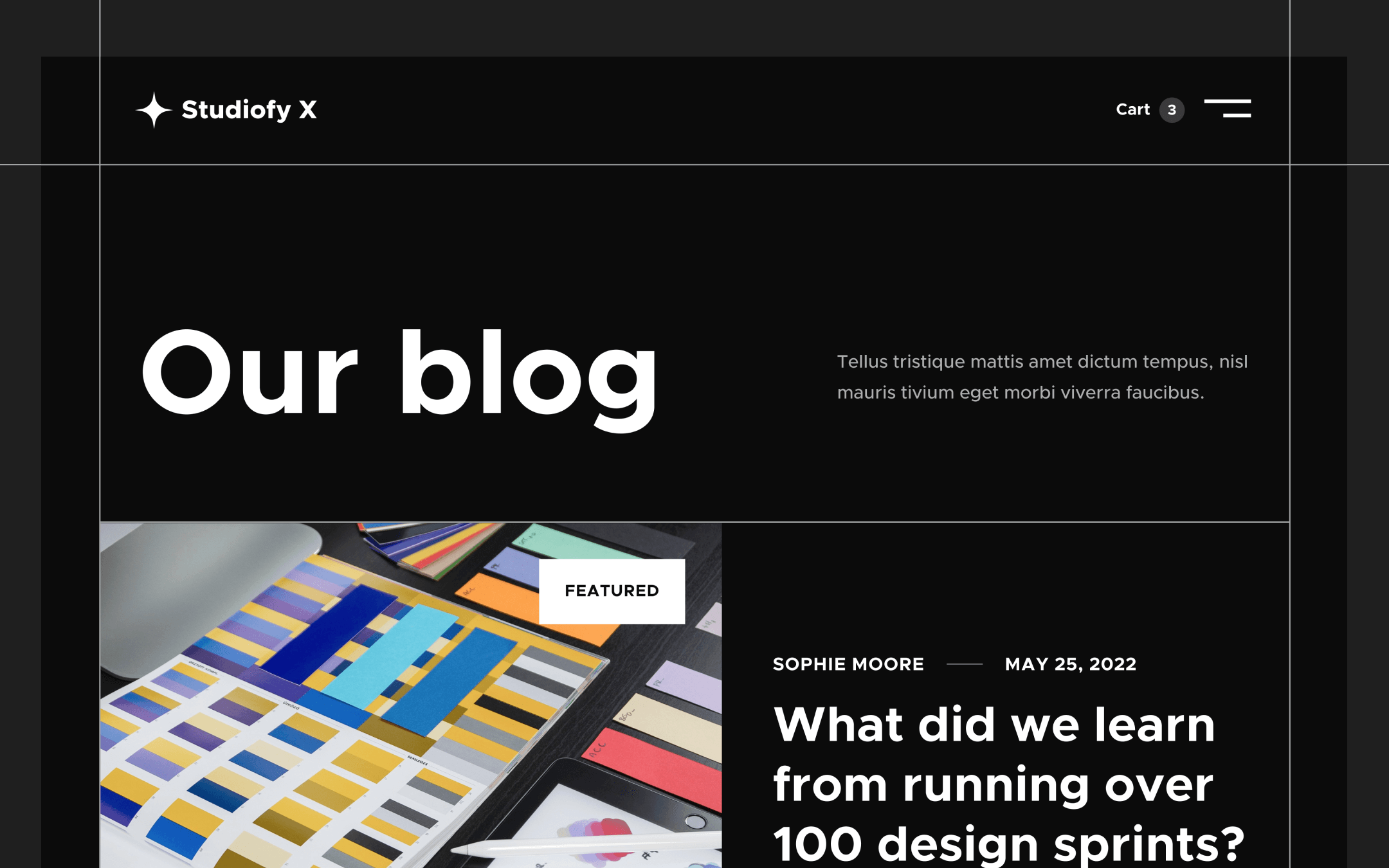 Studiofy X Template para Webflow