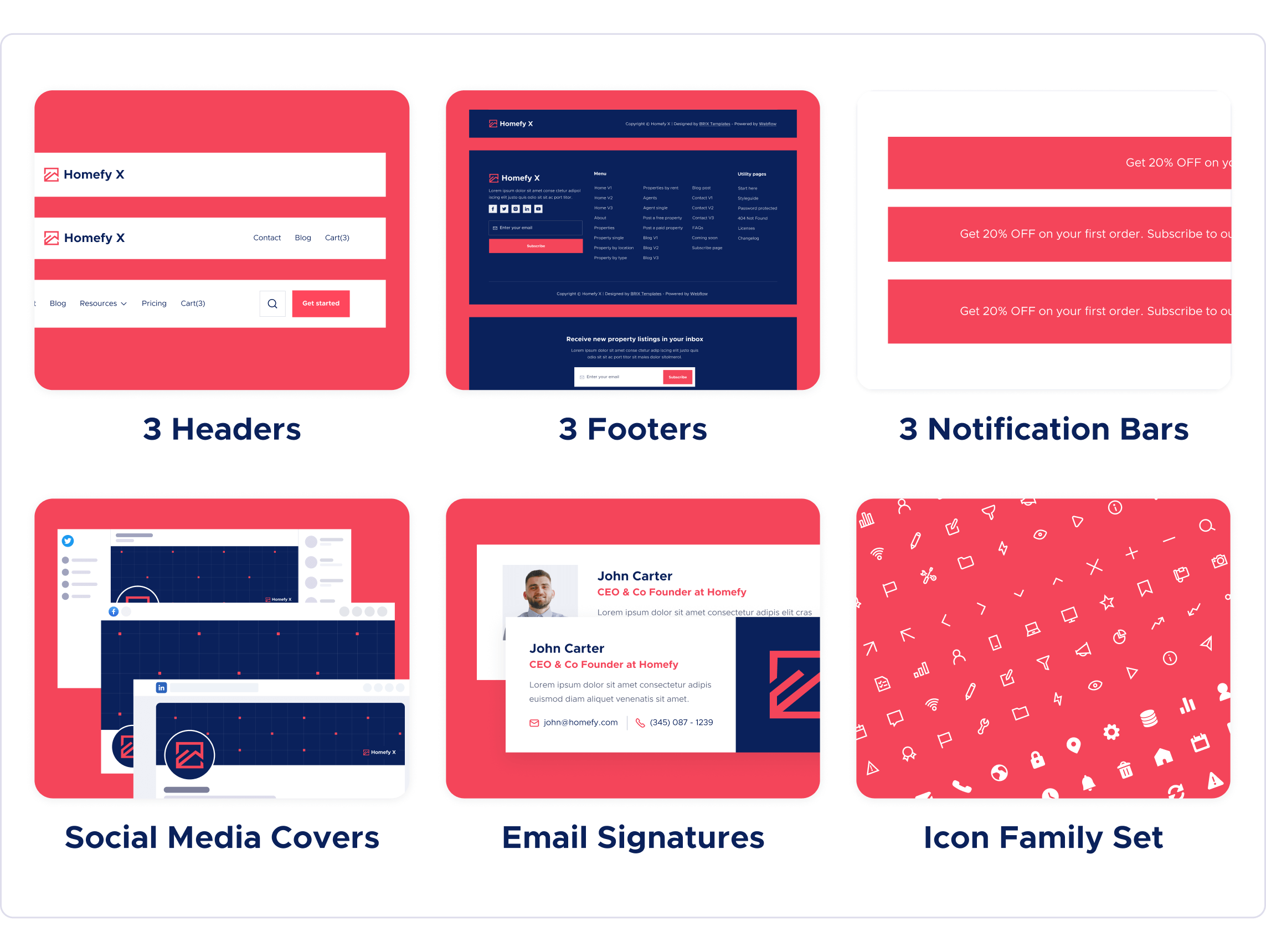 Homefy X Business Webflow Template Benefits