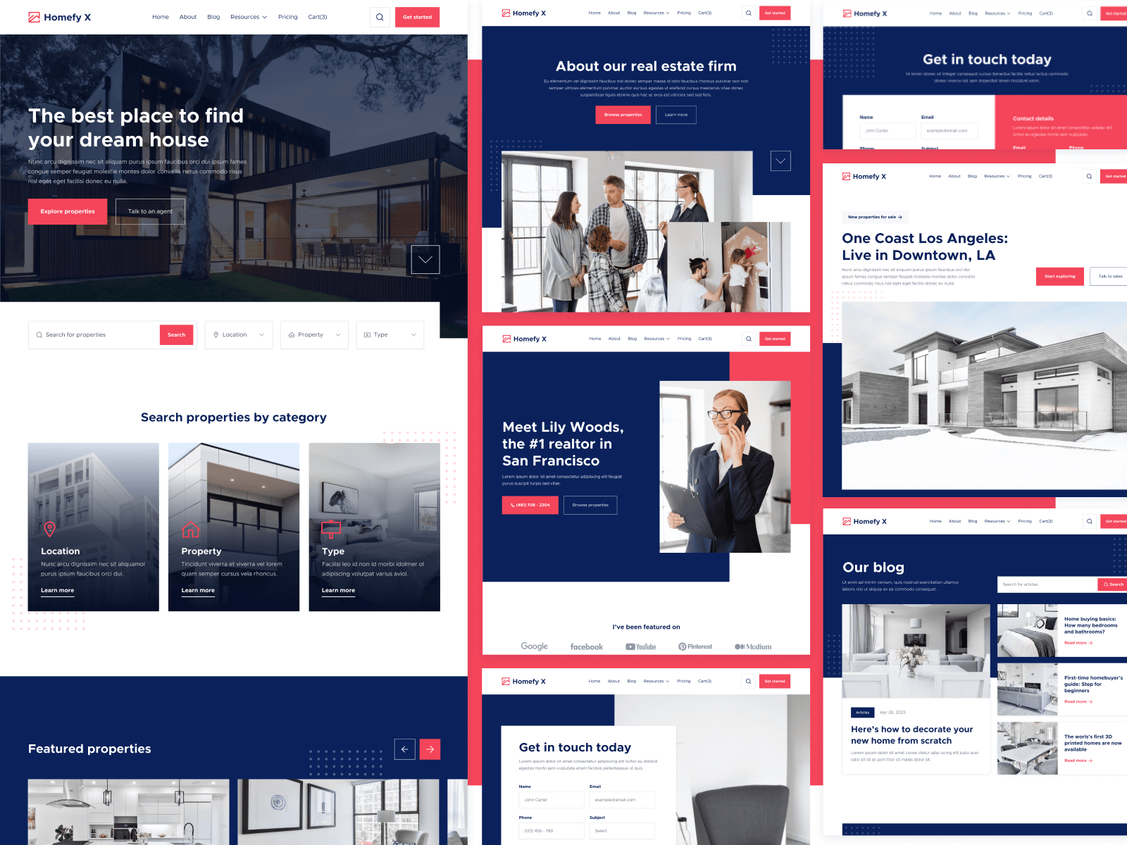 Plantilla para Webflow de Bienes Raíces